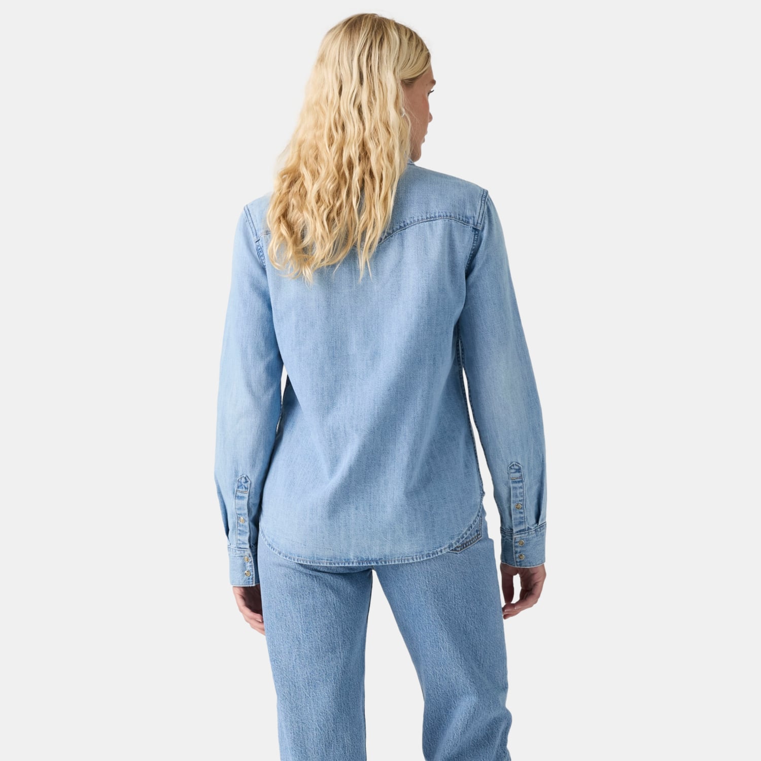BLUSA MUJER HERITAGE WESTERN DENIM AZUL LEVIS 007WT-0005 - 2