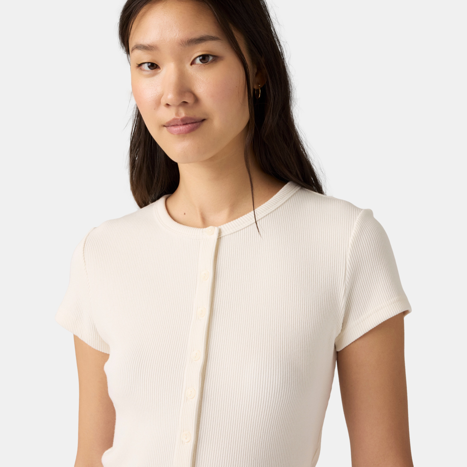 POLO MUJER RORY BUTTON THROUGH BEIGE LEVIS 0086M-0001 - 4