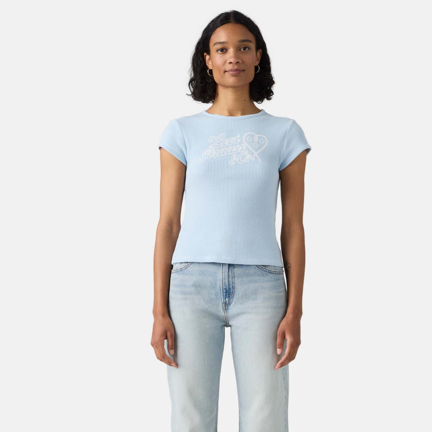 POLO MUJER WAFFLE CELESTE LEVIS 008A0-0001 - 1