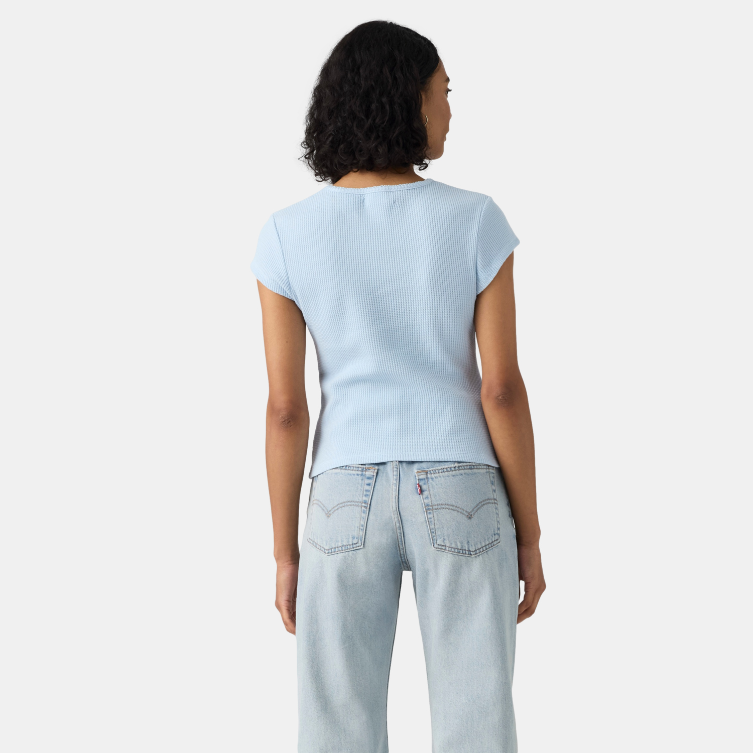 POLO MUJER WAFFLE CELESTE LEVIS 008A0-0001 - 2