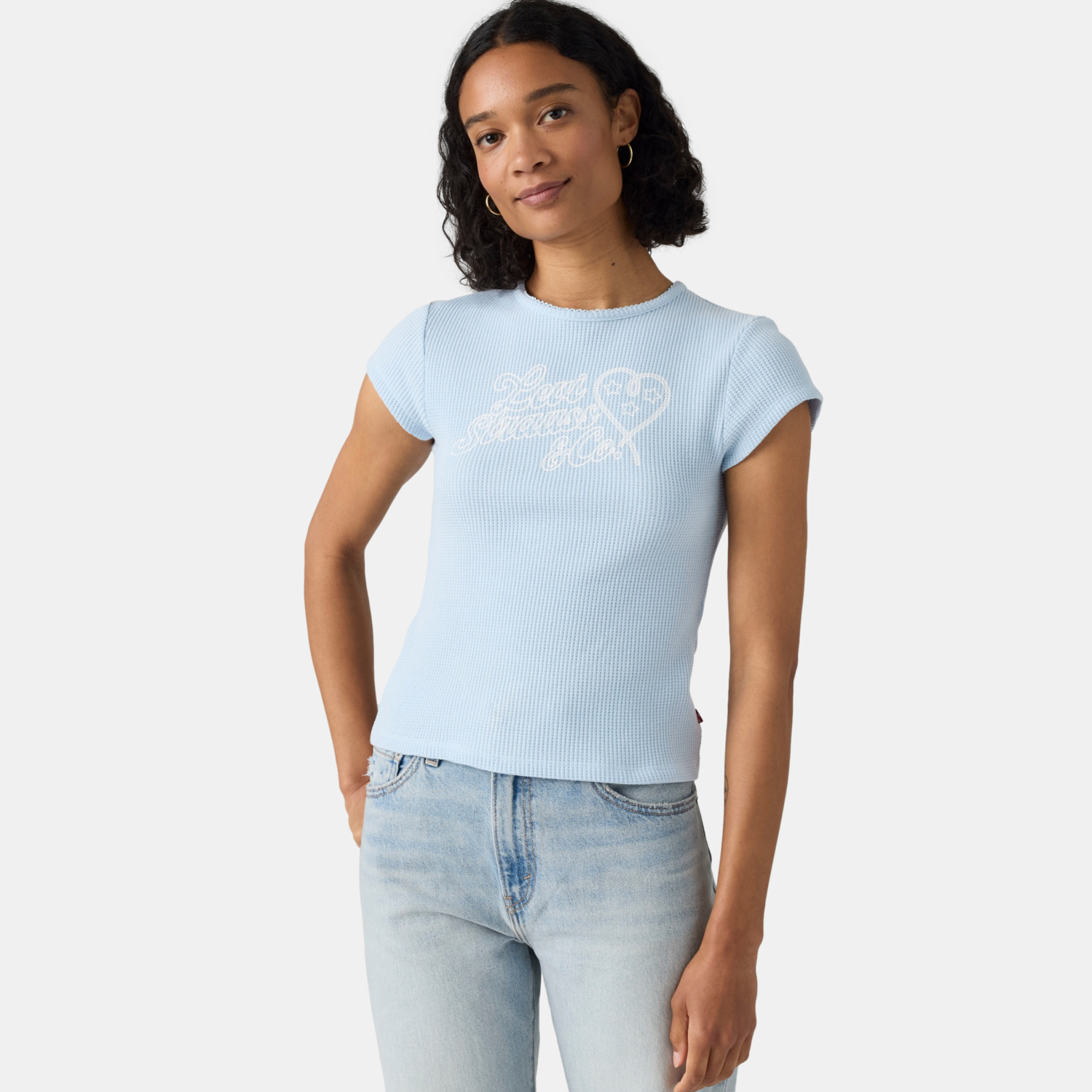 POLO MUJER WAFFLE CELESTE LEVIS 008A0-0001 - 3