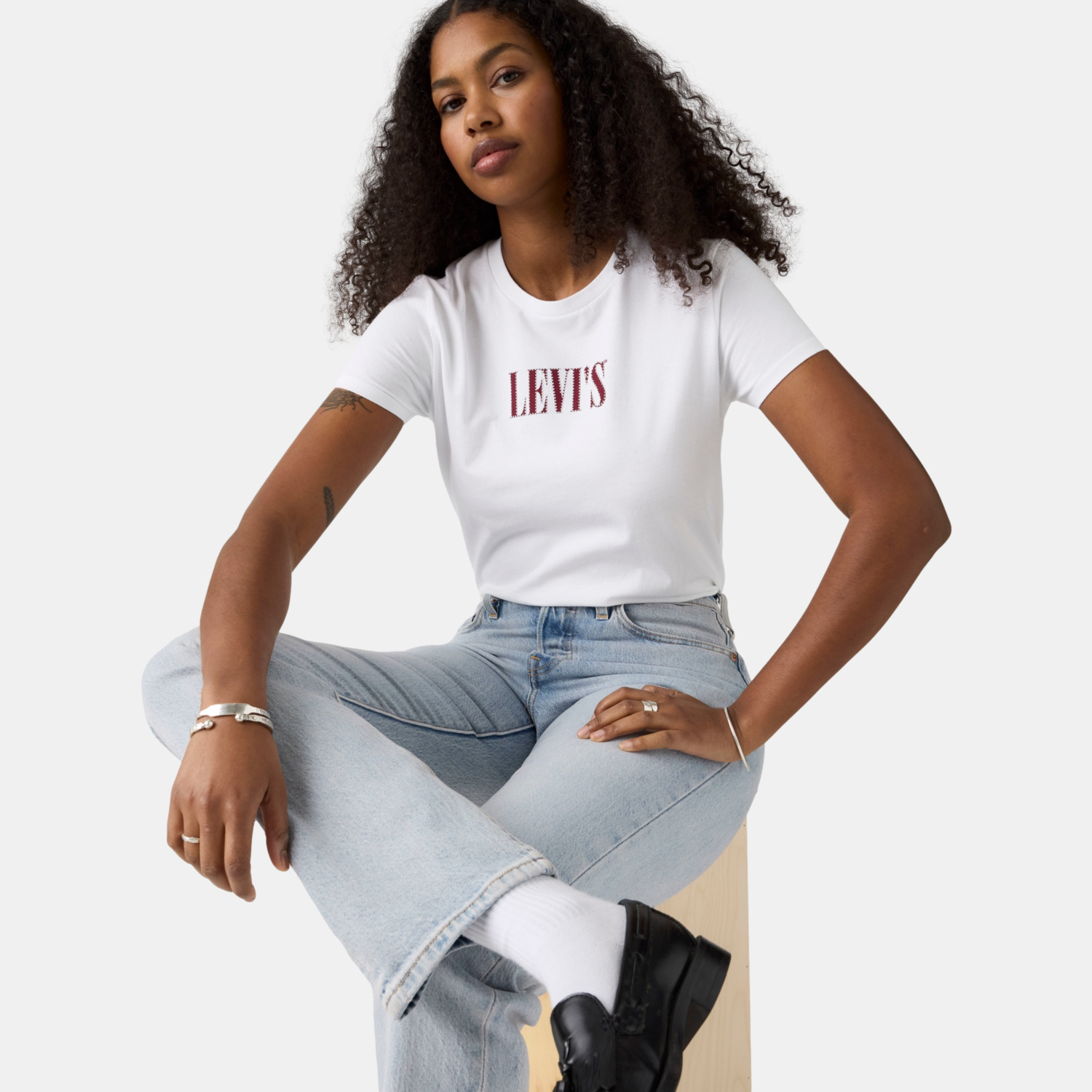 POLO MUJER THE PERFECT TEE BLANCO LEVIS 17369-3493 - 3
