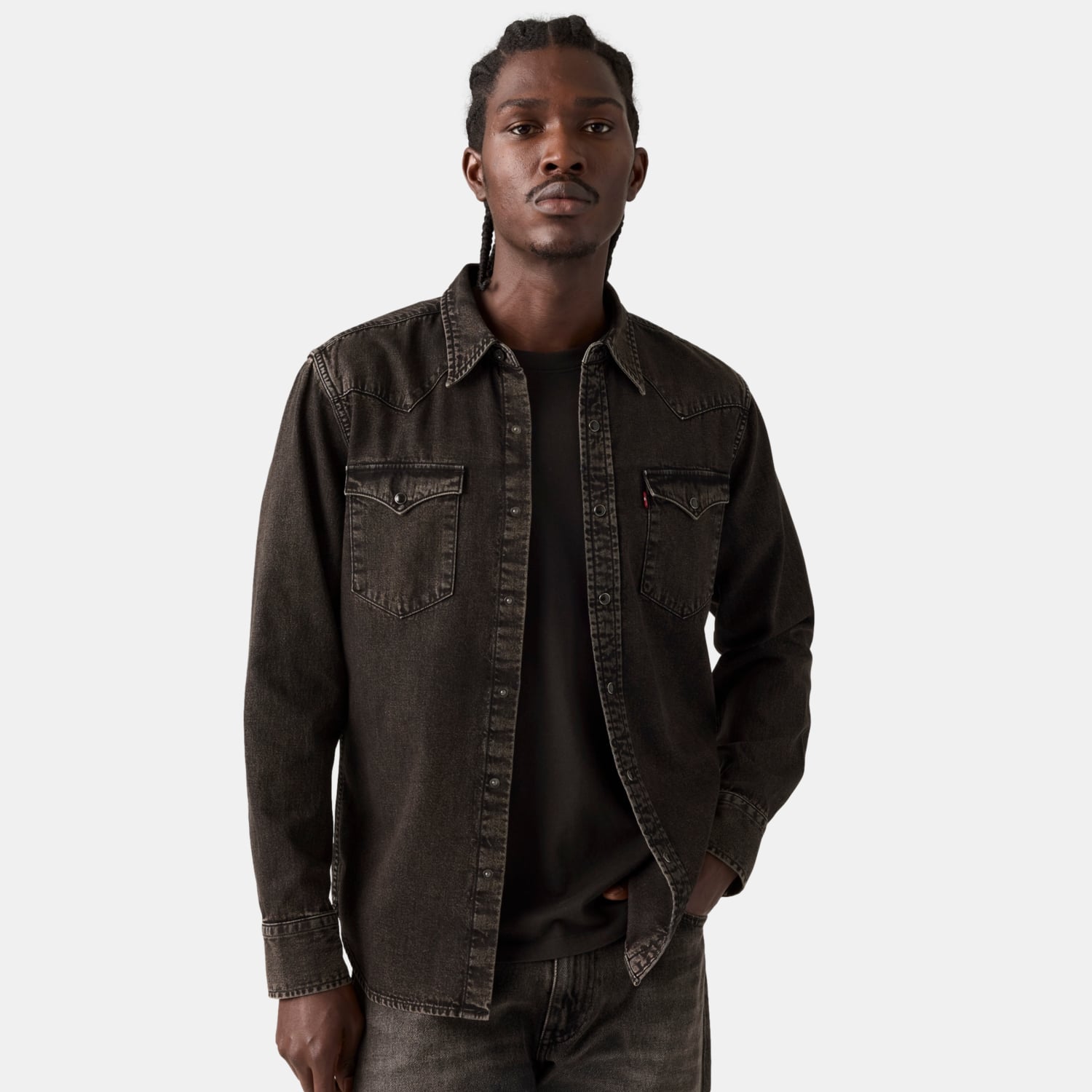 CAMISA HOMBRE WESTERN STANDARD NEGRO LEVIS 85745-0341 - 3