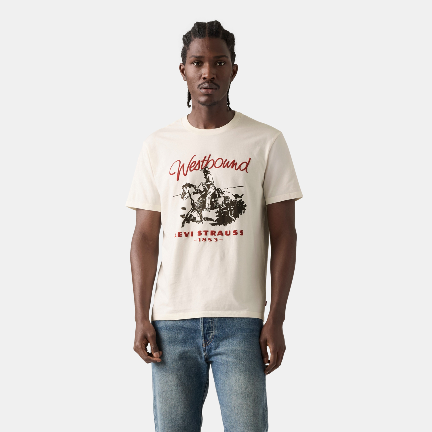 POLO HOMBRE GRAPHIC CREWNECK TEE BEIGE LEVIS 22491-2170 - 1