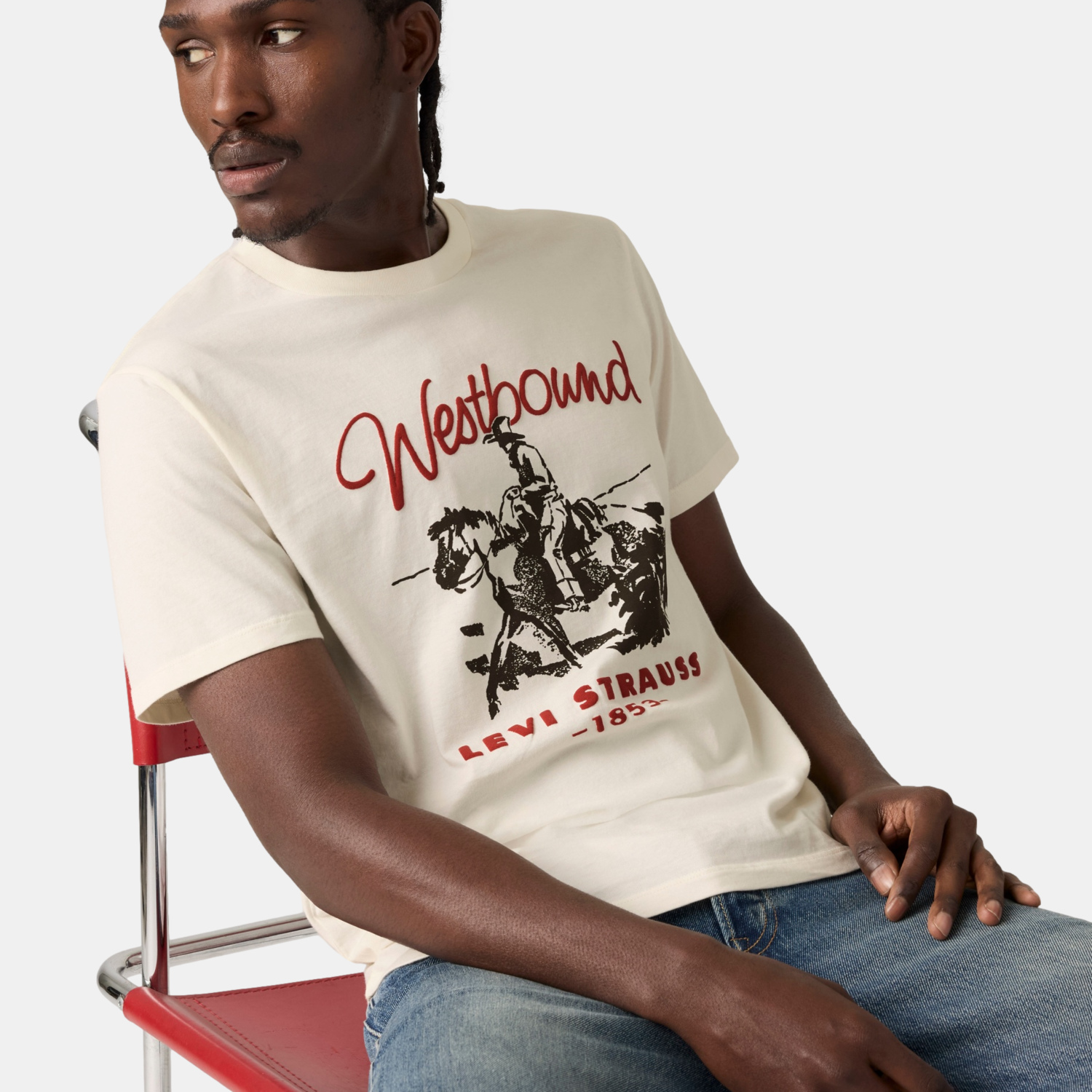POLO HOMBRE GRAPHIC CREWNECK TEE BEIGE LEVIS 22491-2170 - 4
