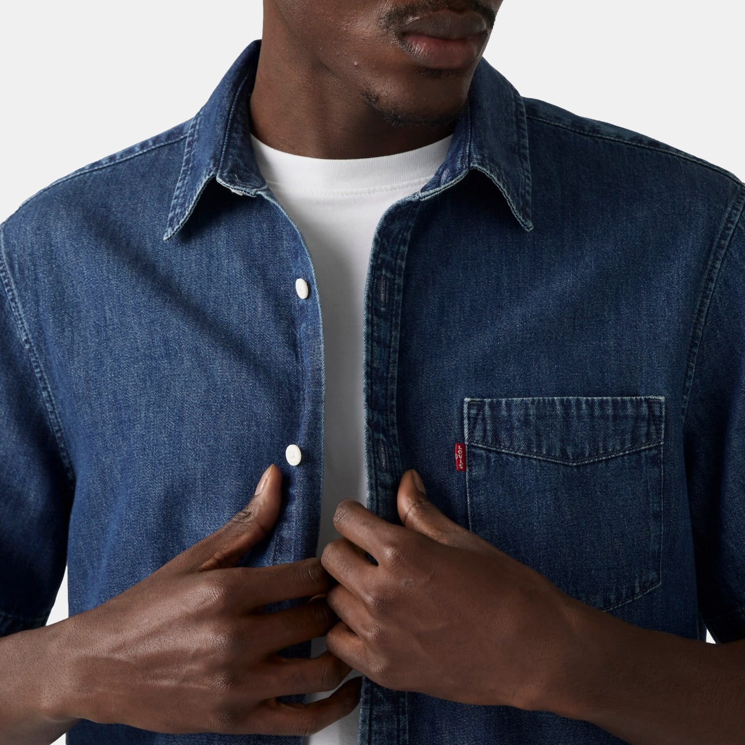 CAMISA HOMBRE CLASSIC 1 PKT STANDRD AZUL LEVIS 86627-0307 - 3