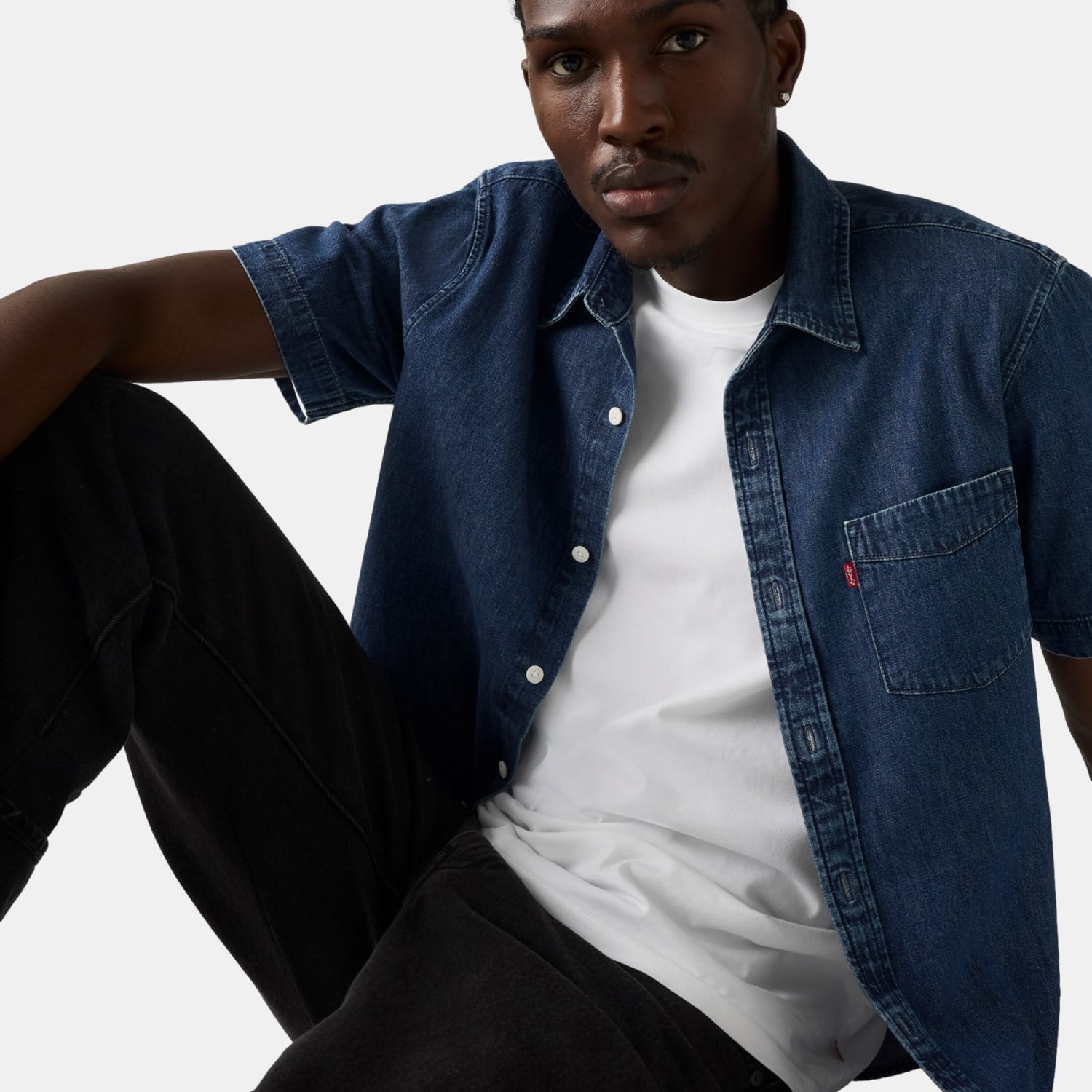 CAMISA HOMBRE CLASSIC 1 PKT STANDRD AZUL LEVIS 86627-0307 - 4