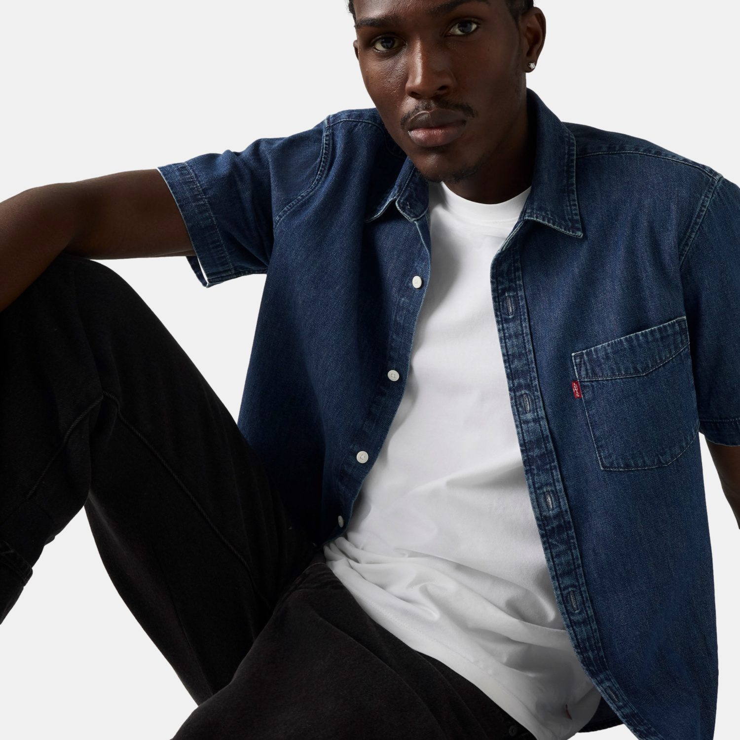 CAMISA HOMBRE CLASSIC 1 PKT STANDRD AZUL LEVIS 86627-0307 - 4