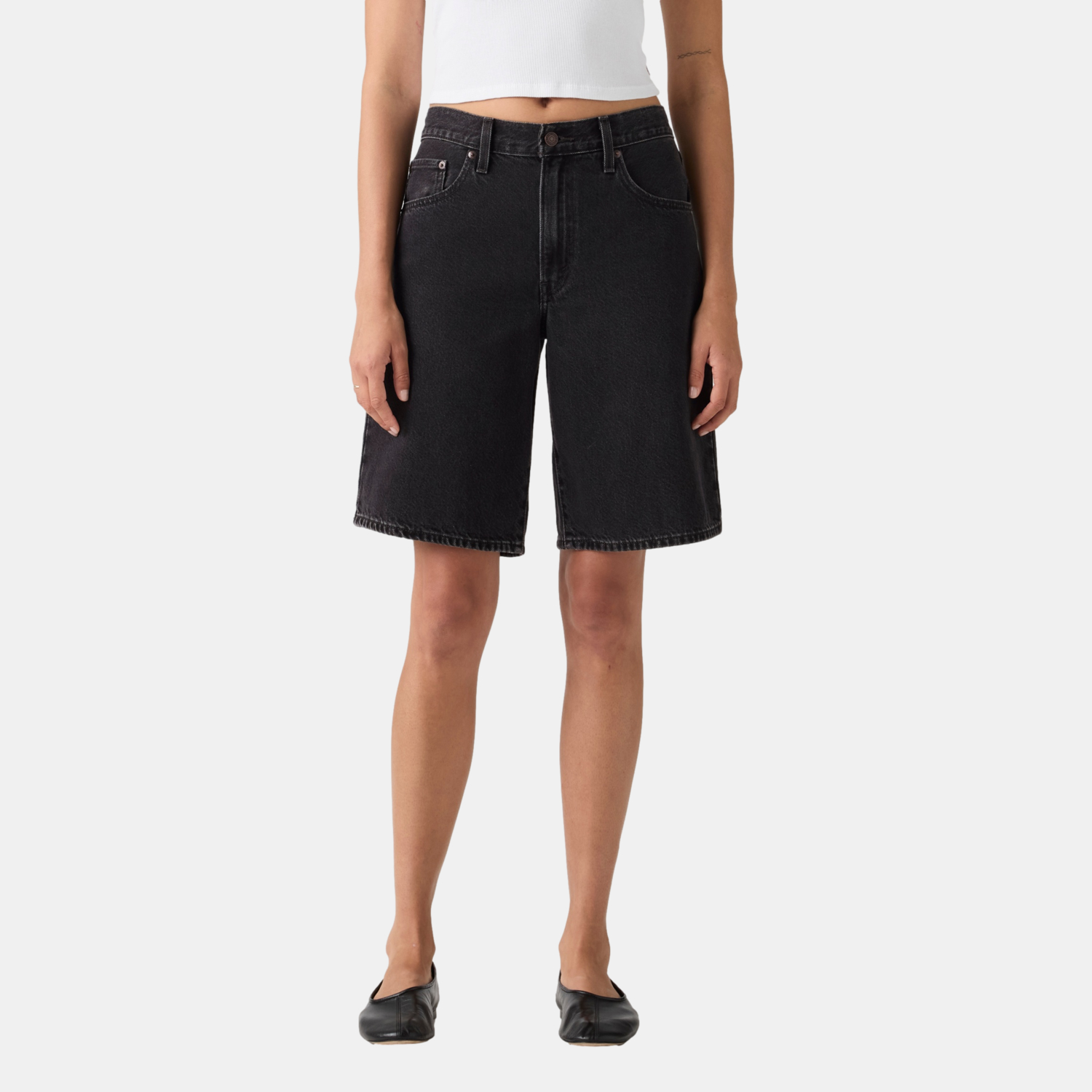 SHORTS MUJER BAGGY DAD JORT NEGRO LEVIS 000MJ-0009 - 1
