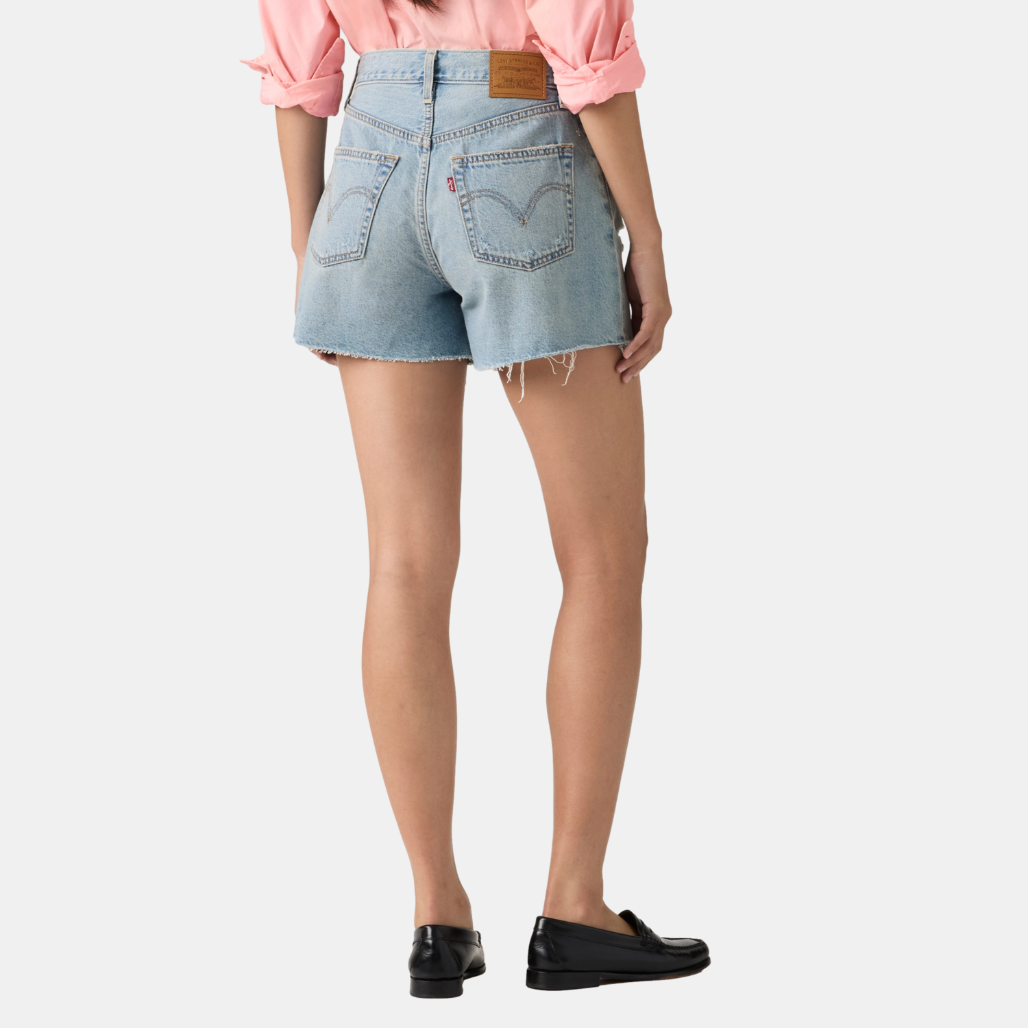 SHORTS MUJER RIBCAGE ZIP CELESTE LEVIS 005DS-0002 - 4