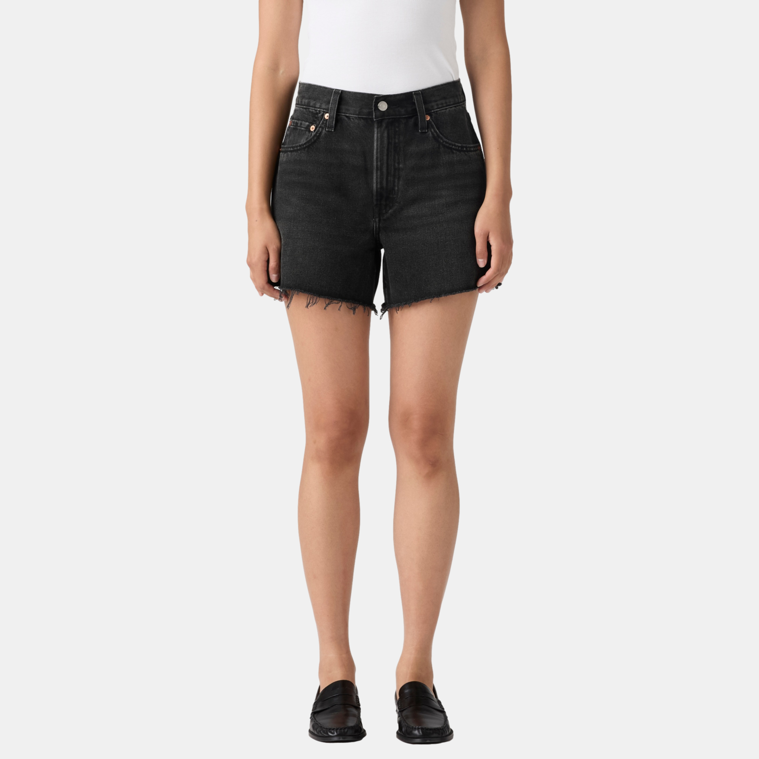 SHORTS MUJER RIBCAGE ZIP NEGRO LEVIS 005DS-0005 - 1