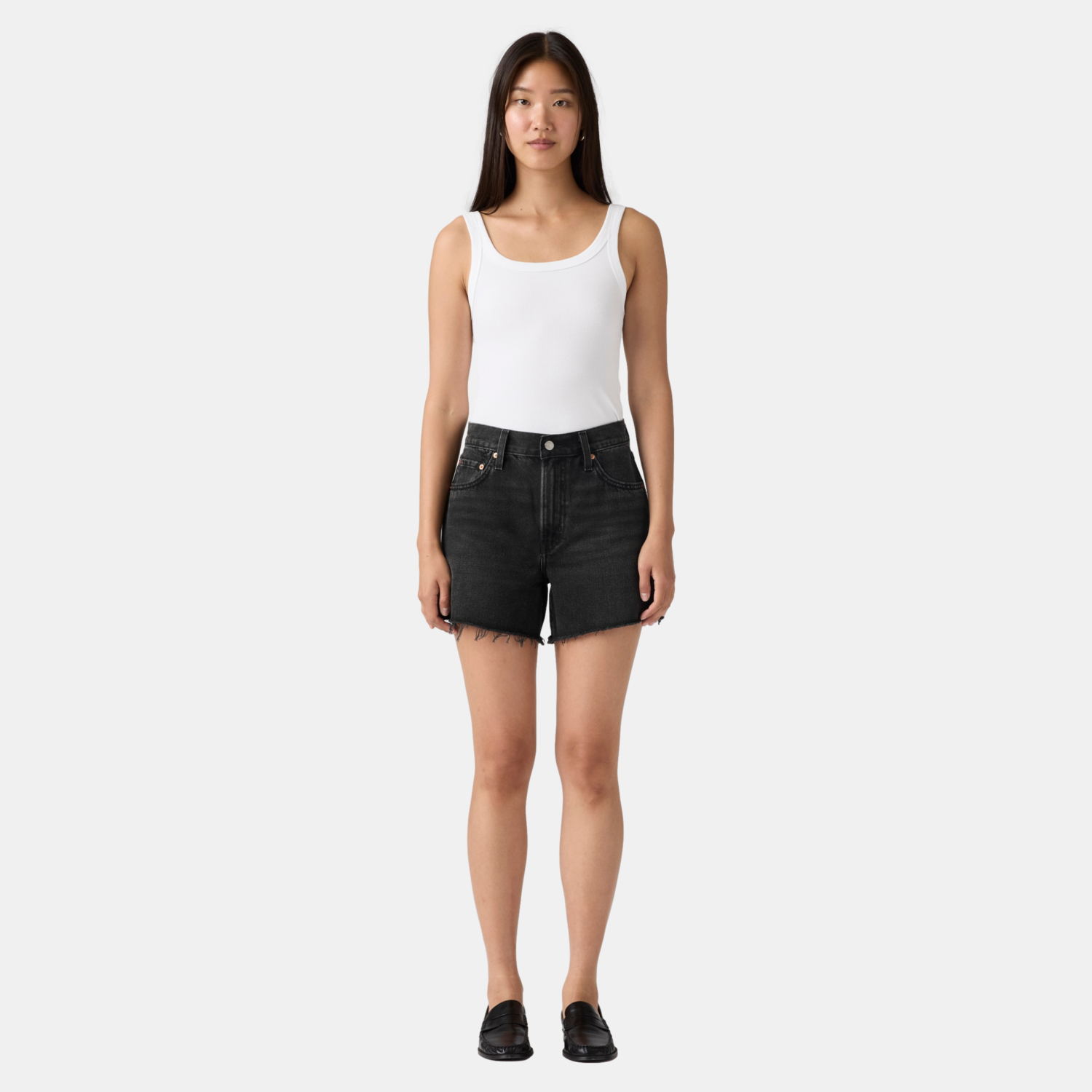 SHORTS MUJER RIBCAGE ZIP NEGRO LEVIS 005DS-0005 - 2