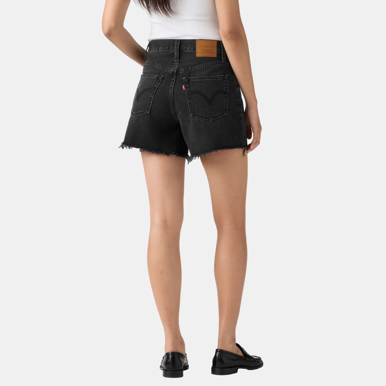 SHORTS MUJER RIBCAGE ZIP NEGRO LEVIS 005DS-0005 - 4