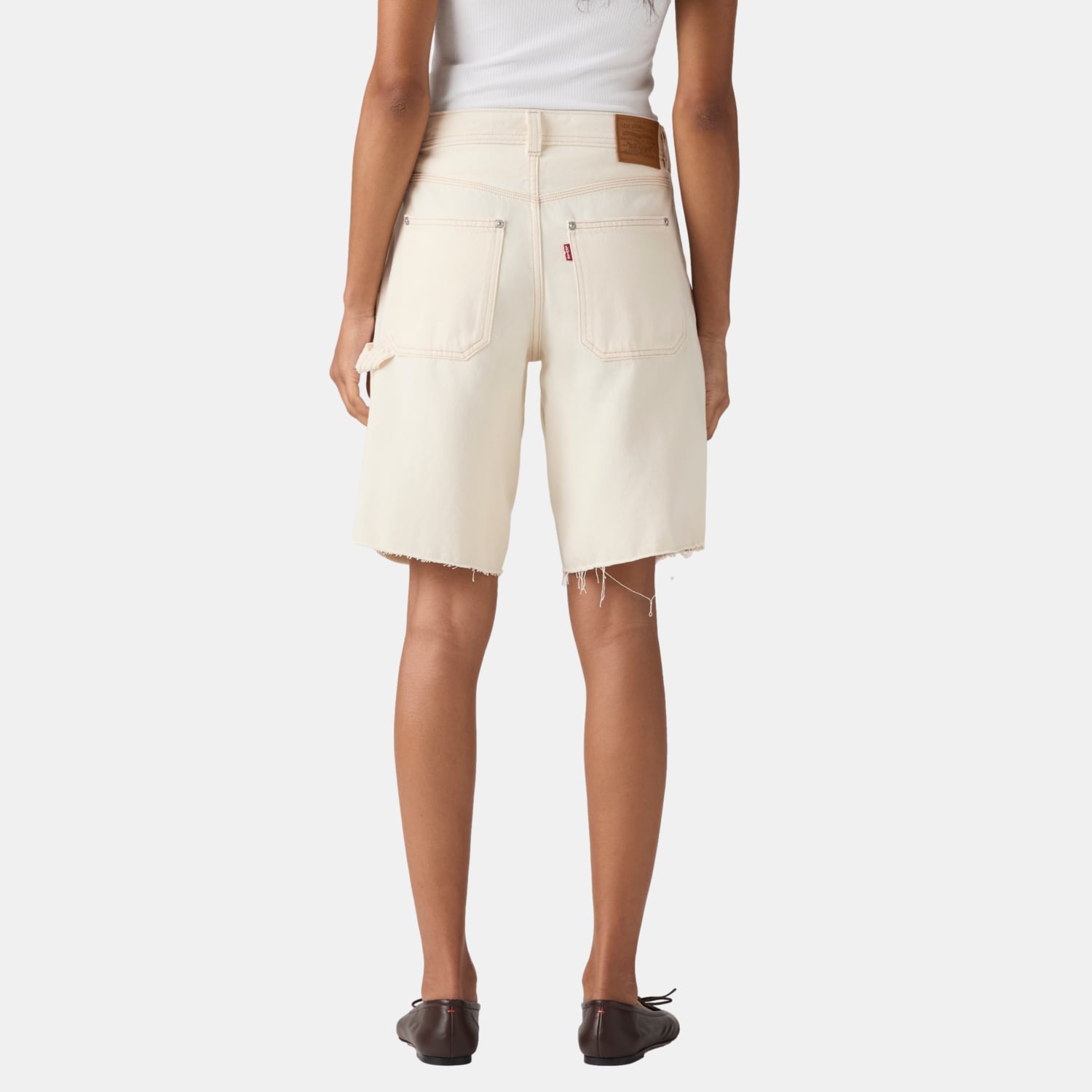 SHORTS MUJER BAGGY DAD UTILITY BLANCO LEVIS 005LU-0002 - 4
