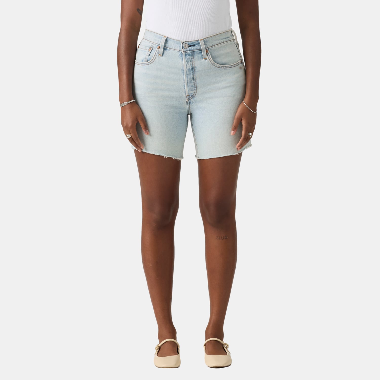 SHORTS MUJER 501 MID THIGH CELESTE LEVIS A9296-0008 - 1