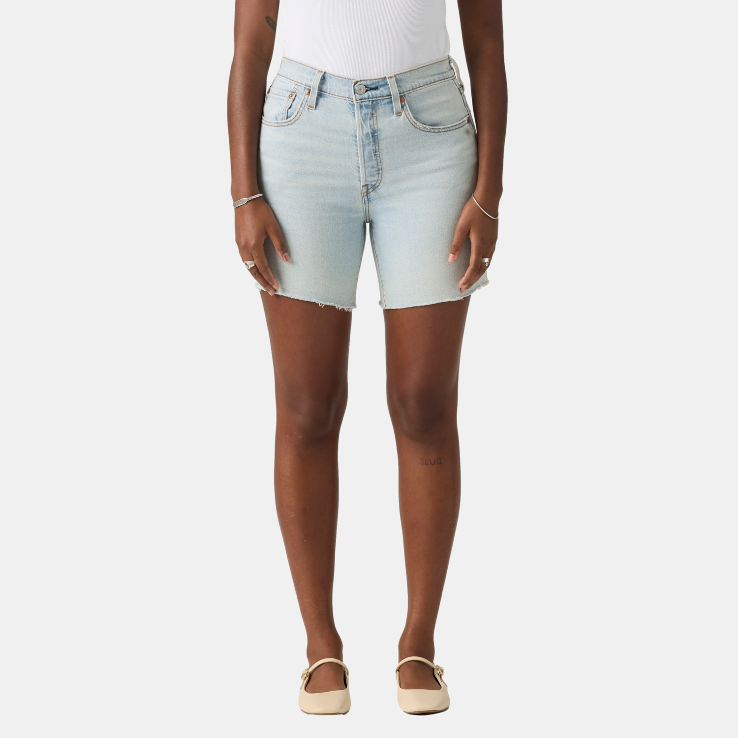 SHORTS MUJER 501 MID THIGH CELESTE LEVIS A9296-0008 - 1