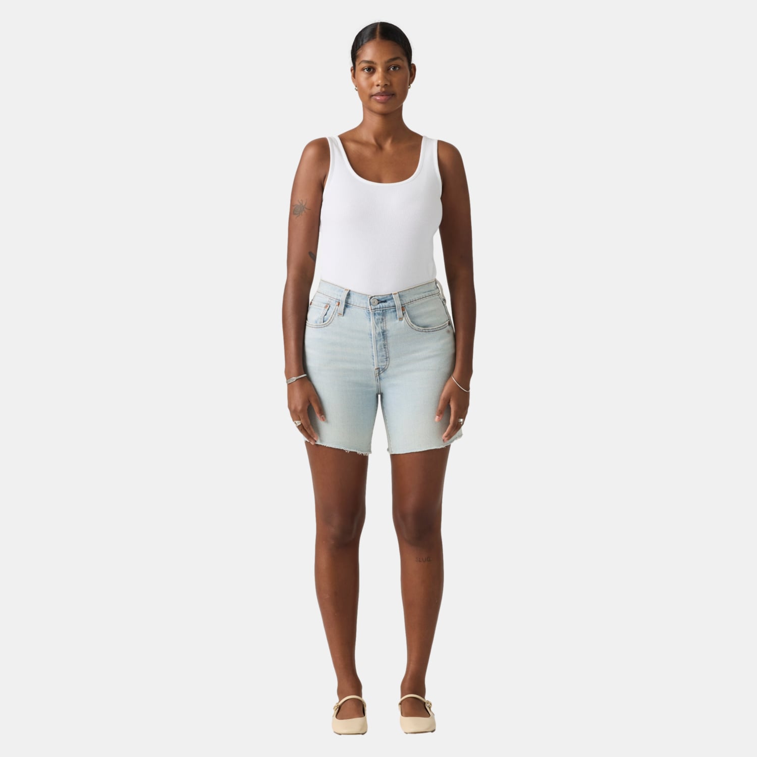 SHORTS MUJER 501 MID THIGH CELESTE LEVIS A9296-0008 - 2