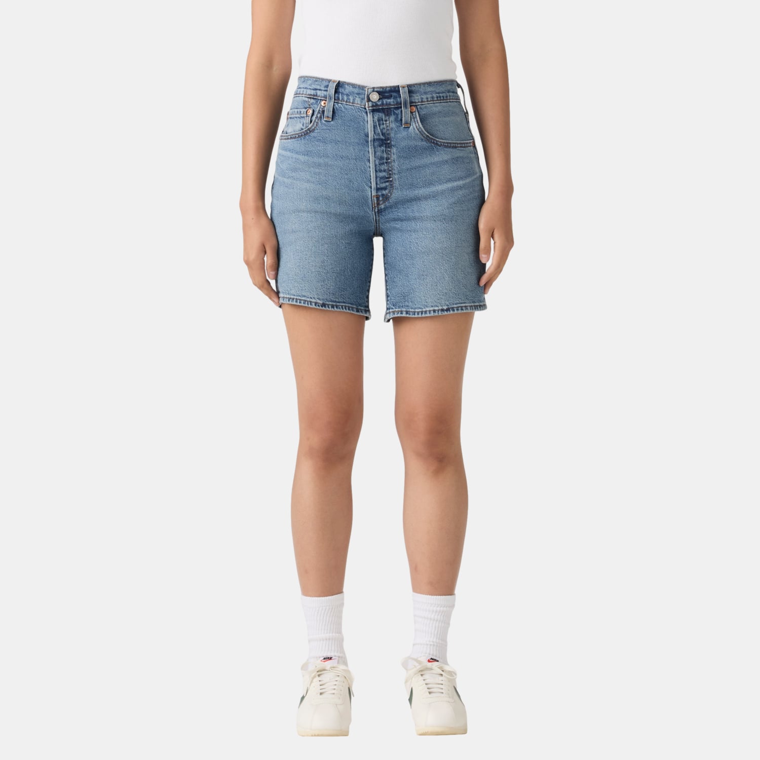 SHORTS MUJER 501 MID THIGH AZUL LEVIS A9296-0006 - 1