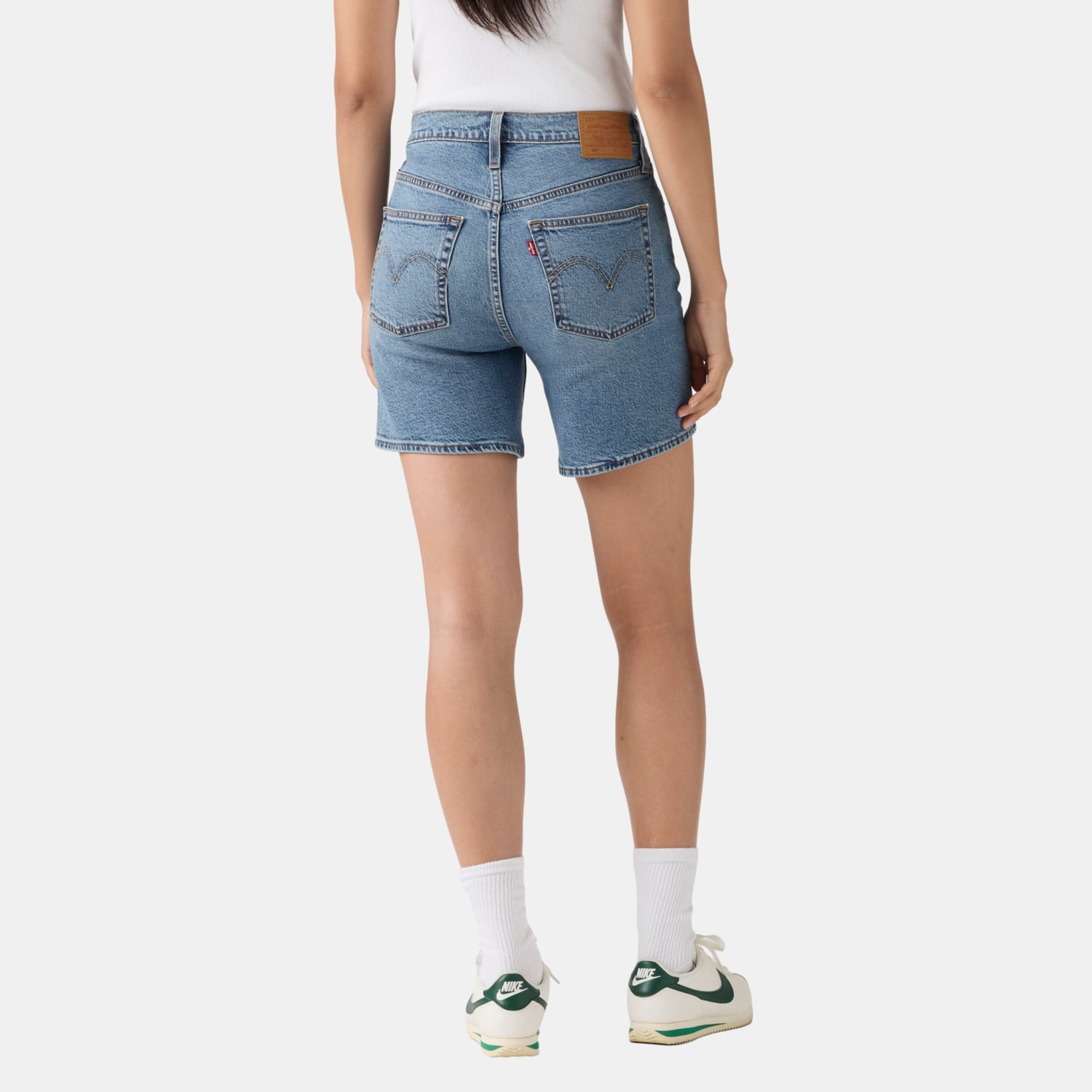 SHORTS MUJER 501 MID THIGH AZUL LEVIS A9296-0006 - 4