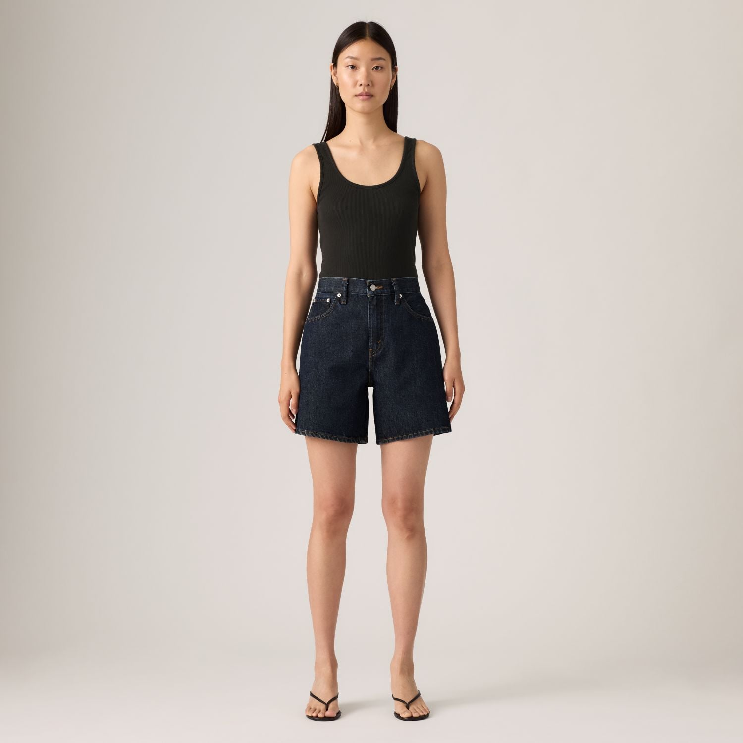 SHORTS MUJER HIGH BAGGY AZUL LEVIS A9311-0006 - 2
