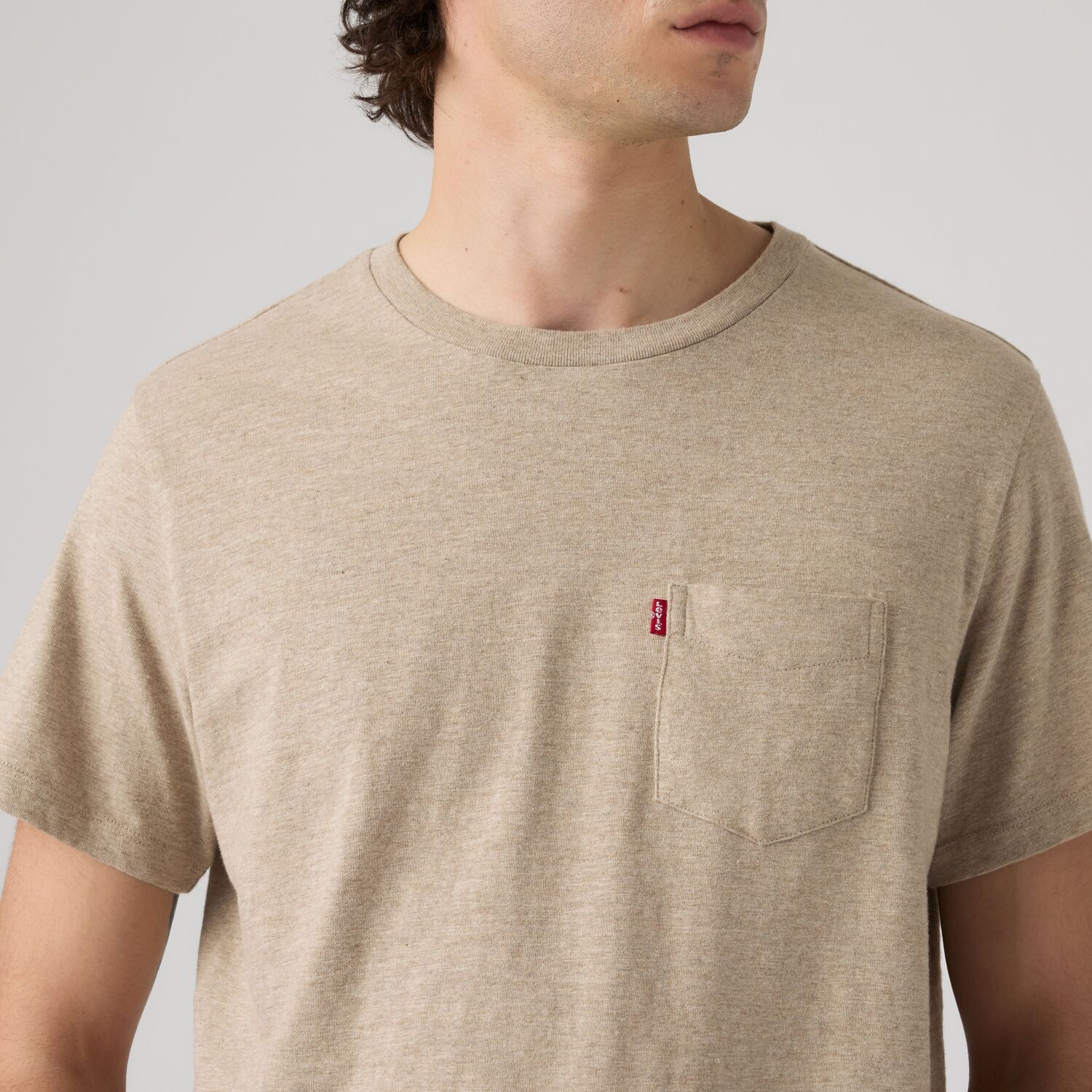 POLO HOMBRE CLASSIC POCKET TEE BEIGE LEVIS 19342-0529 - 4