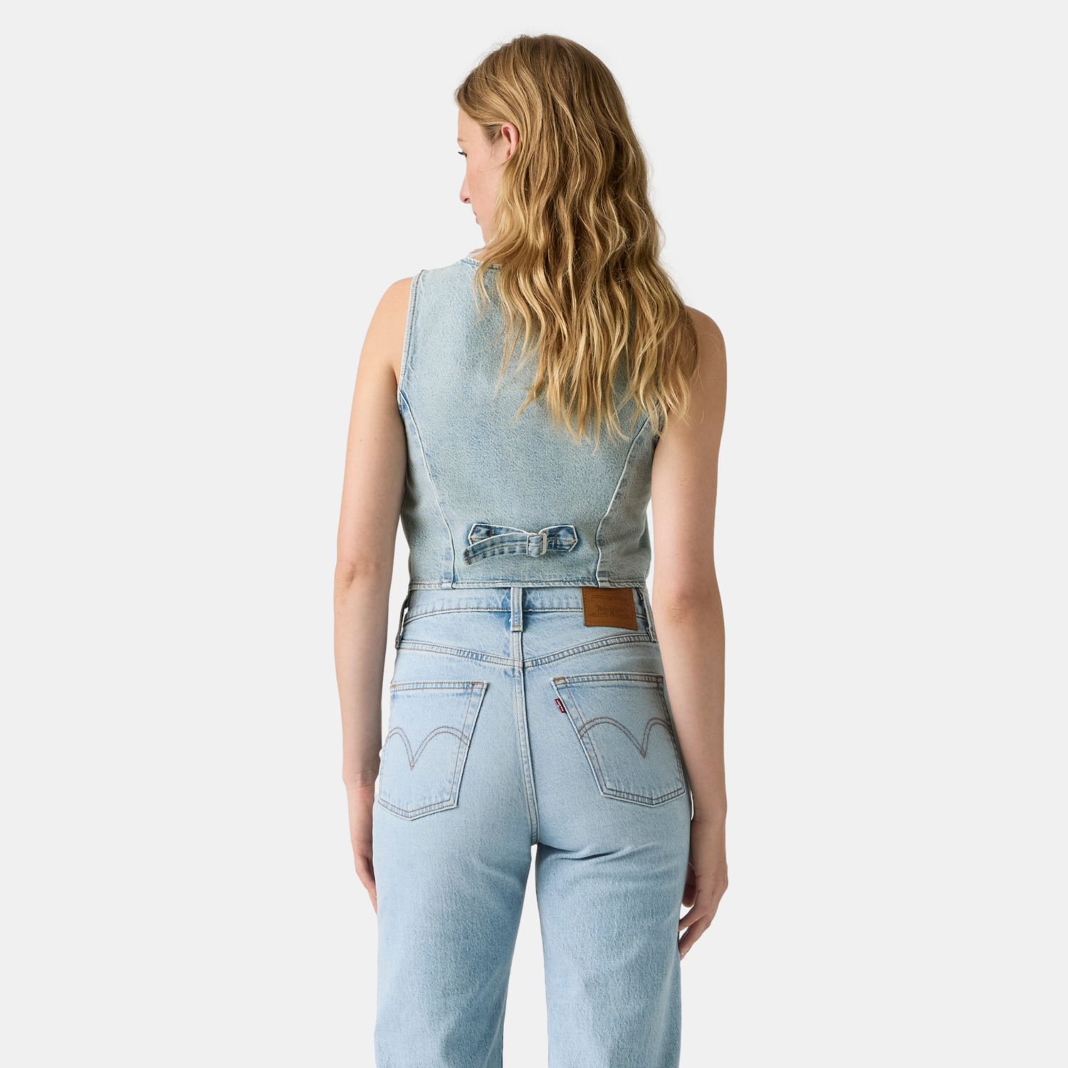 CASACA MUJER TAILORED VEST DENIM AZUL LEVIS A8749-0017 - 2