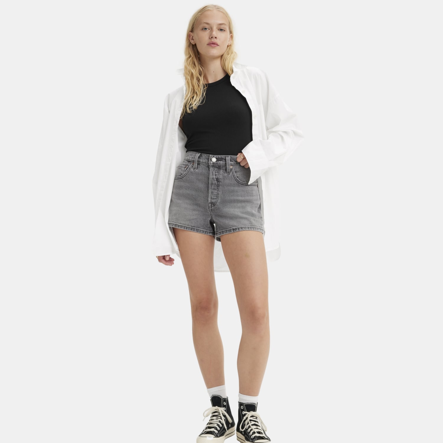 SHORTS MUJER 501 GRIS LEVIS 56327-0405 - 2