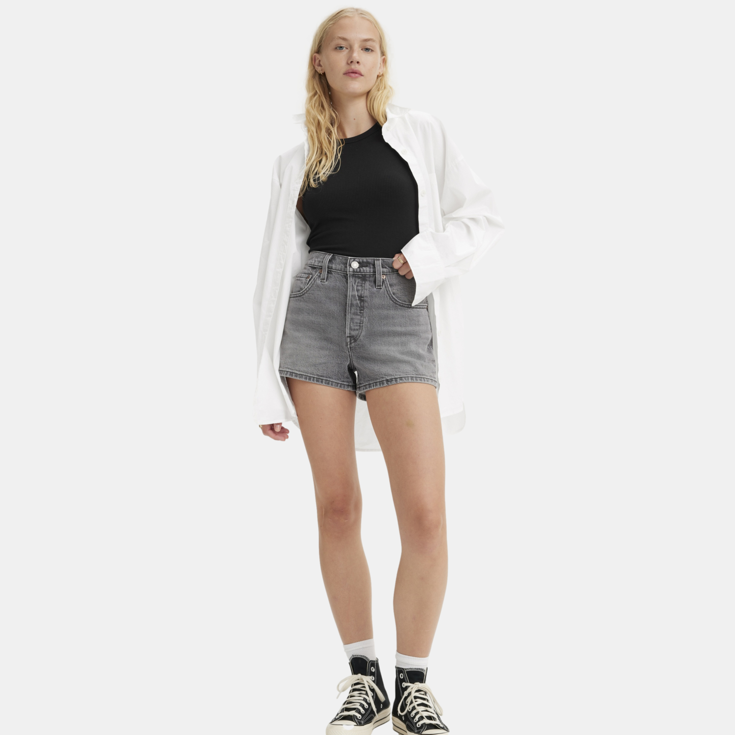 SHORTS MUJER 501 GRIS LEVIS 56327-0405 - 2