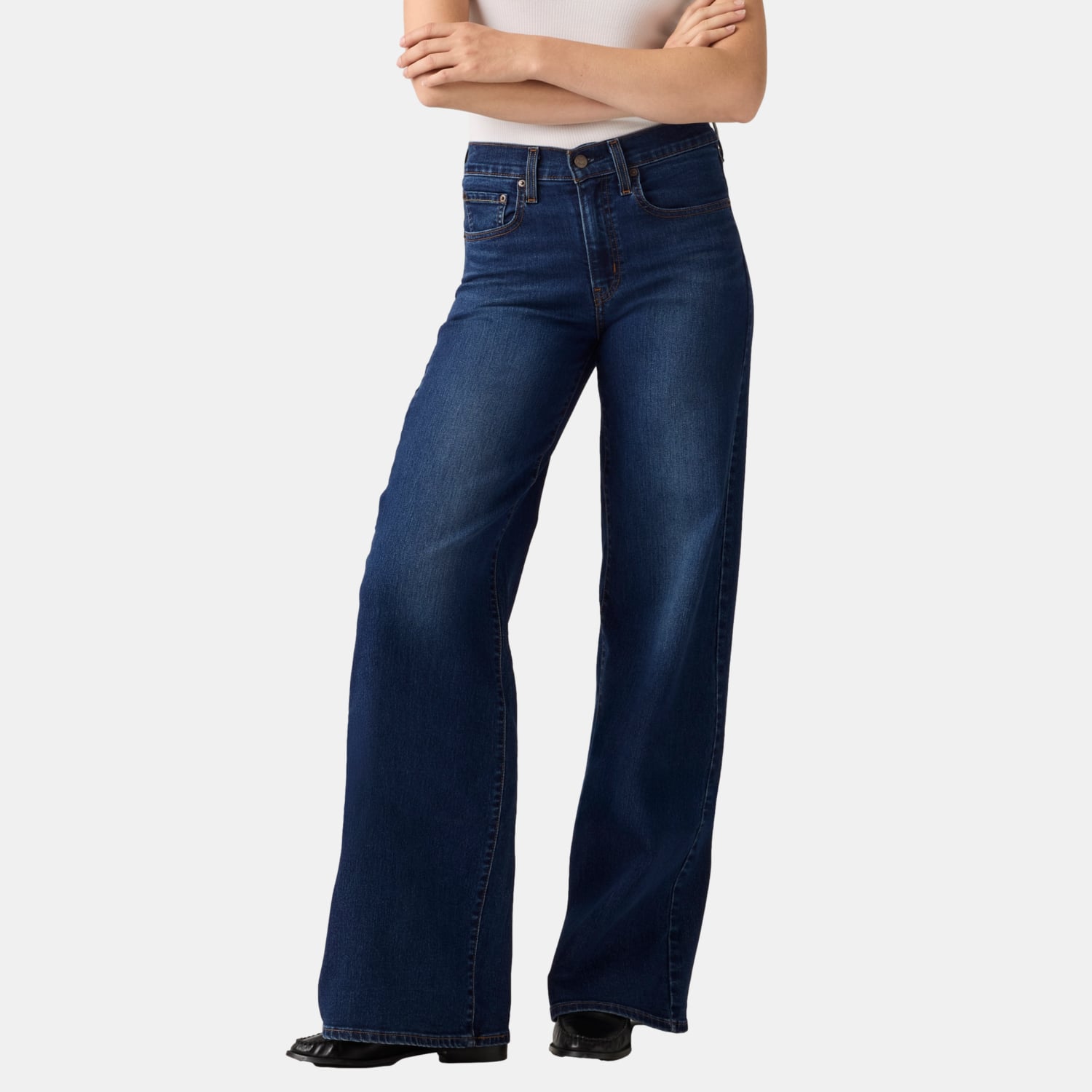JEANS MUJER 728 HR WIDE LEG AZUL LEVIS 0039B-0017 - 1