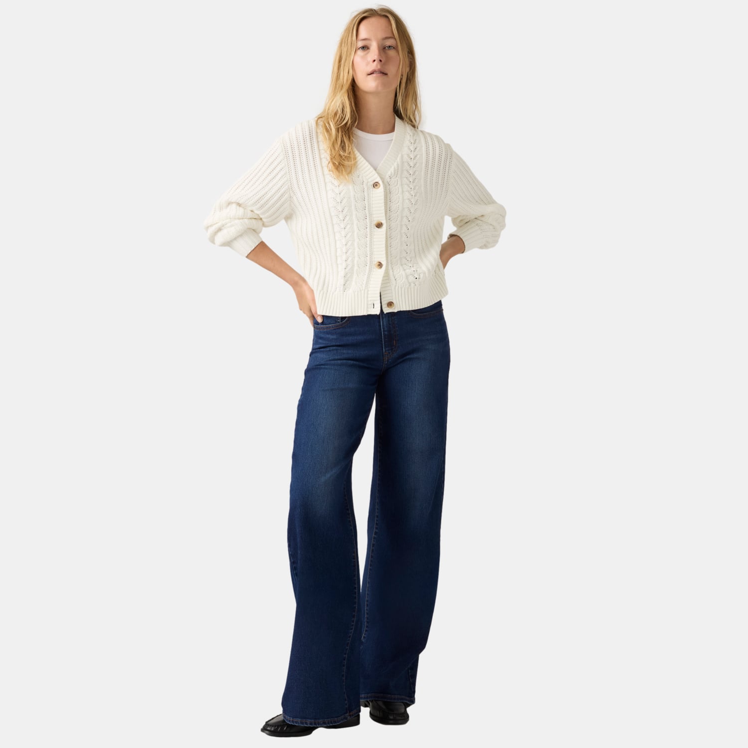 JEANS MUJER 728 HR WIDE LEG AZUL LEVIS 0039B-0017 - 4