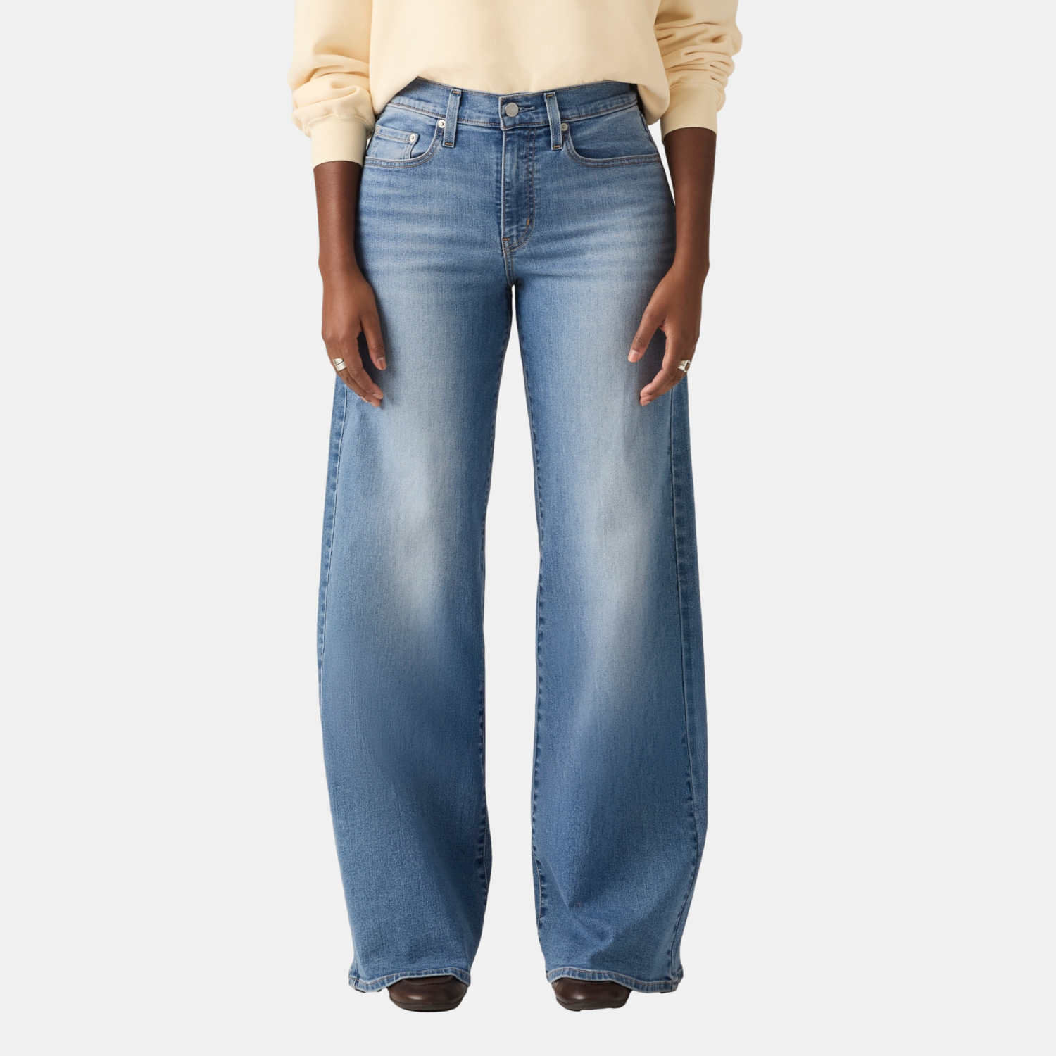 JEANS MUJER 728 HR WIDE LEG AZUL LEVIS 0039B-0018 - 1