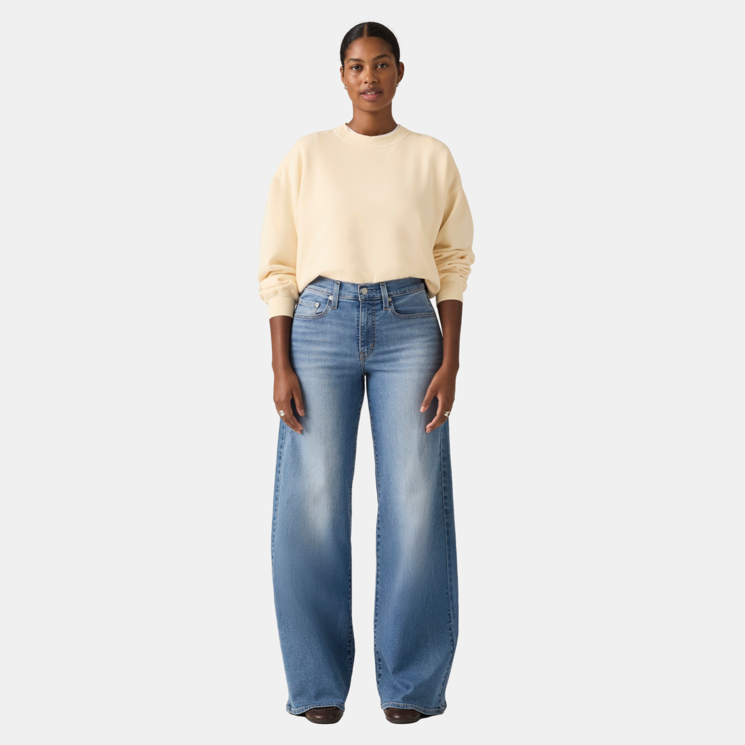 JEANS MUJER 728 HR WIDE LEG AZUL LEVIS 0039B-0018 - 4