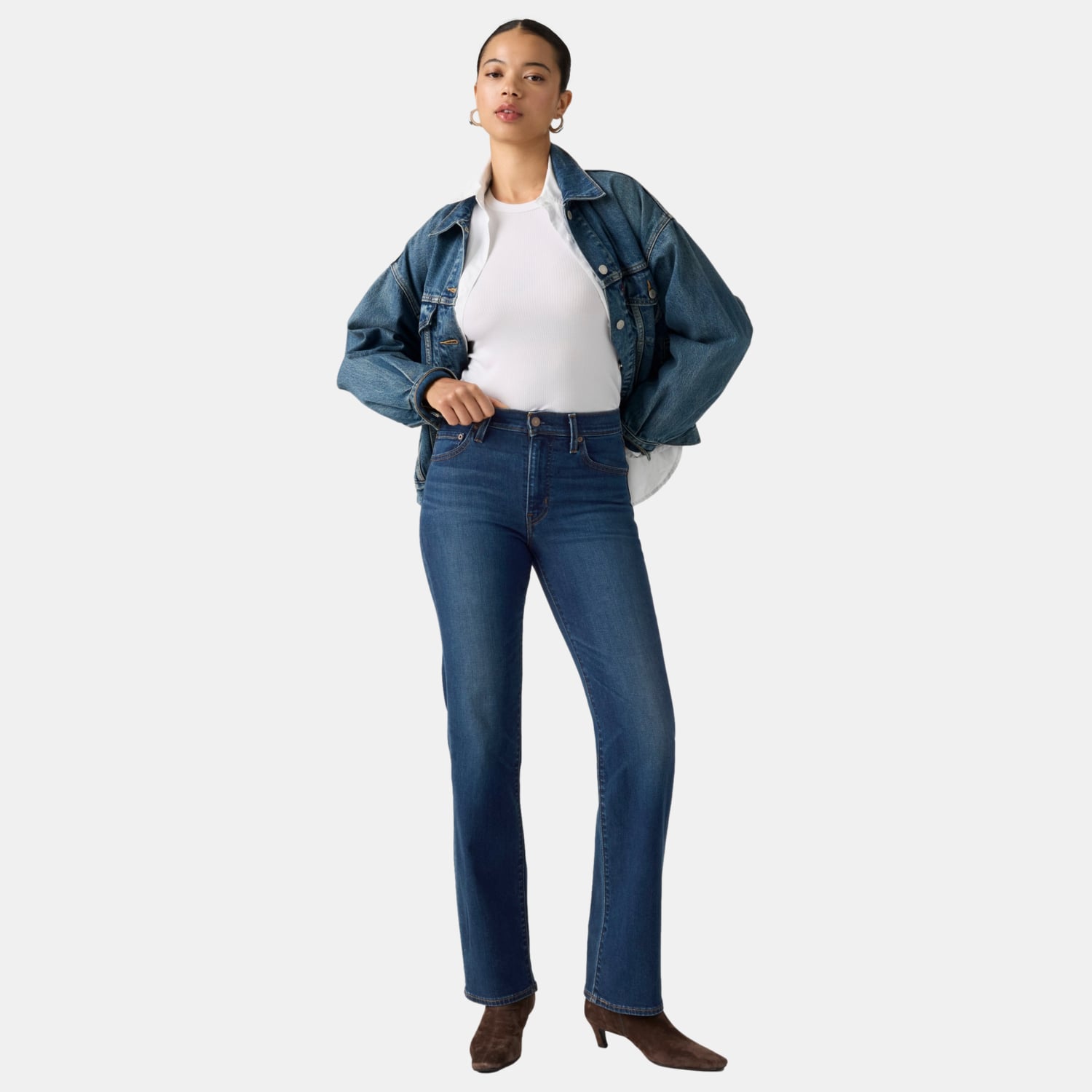 JEANS MUJER 723 HIGH RISE STRAIGHT AZUL LEVIS 008SY-0002 - 4