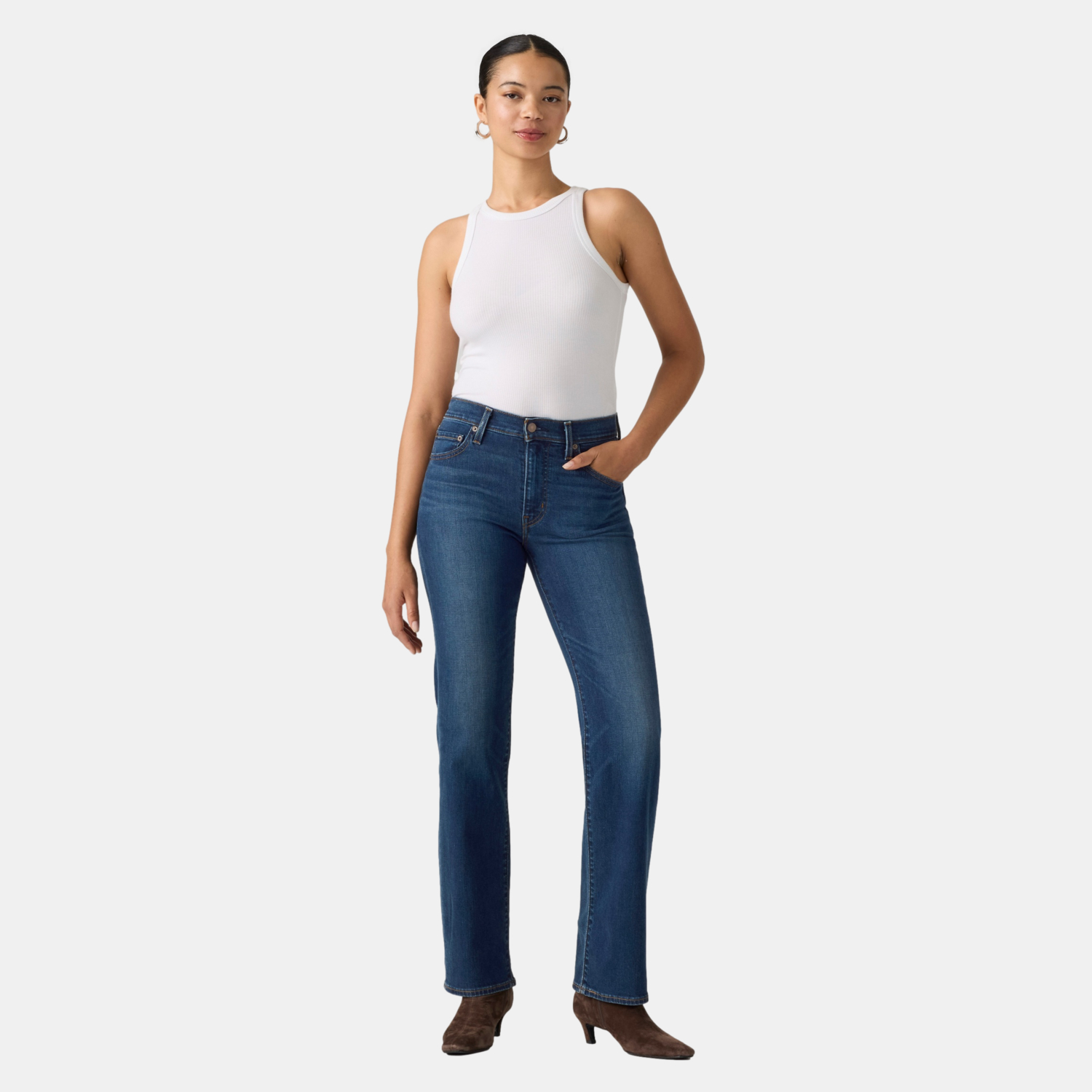 JEANS MUJER 723 HIGH RISE STRAIGHT AZUL LEVIS 008SY-0002 - 5