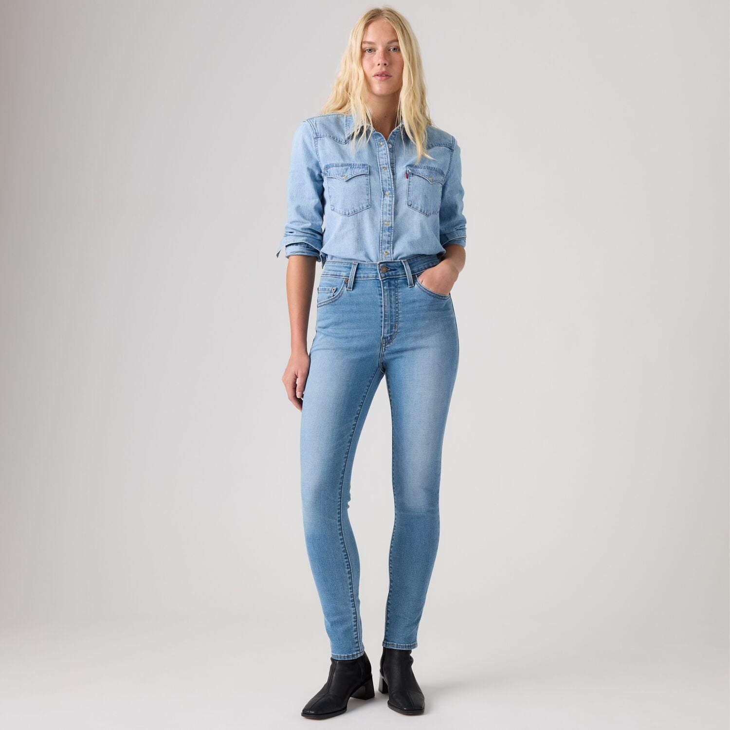 JEANS MUJER 721 HIGH RISE SKINNY AZUL LEVIS 18882-0966 - 2