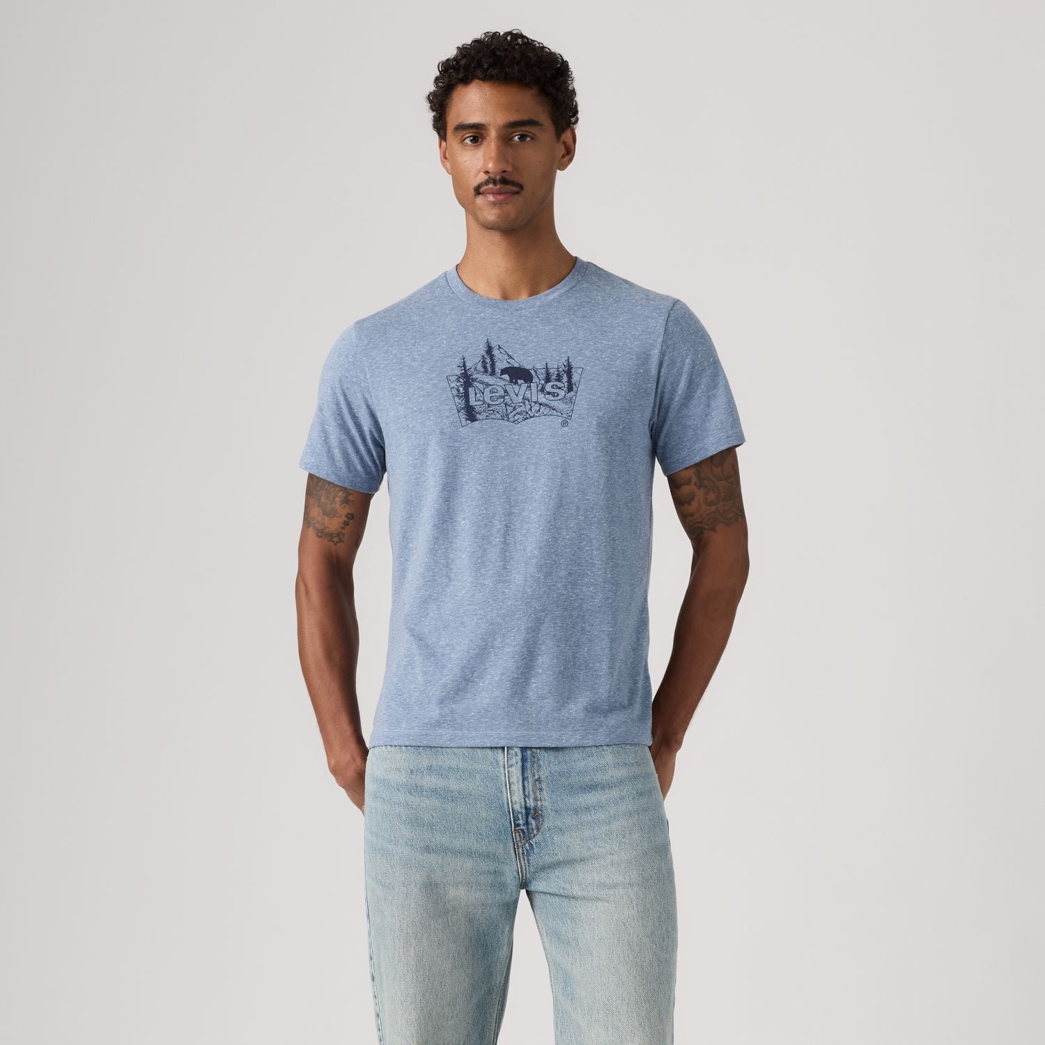 POLO HOMBRE GRAPHIC CREWNECK TEE AZUL LEVIS 22491-2151 - 1