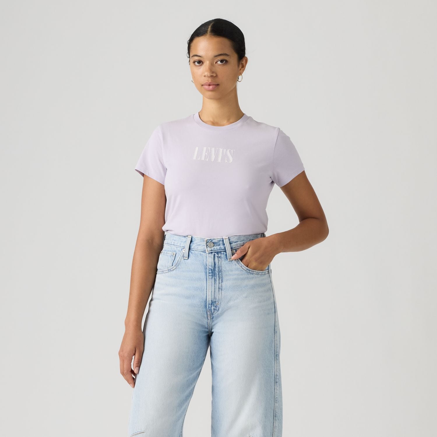 POLO MUJER THE PERFECT TEE MORADO LEVIS 17369-3492 - 1