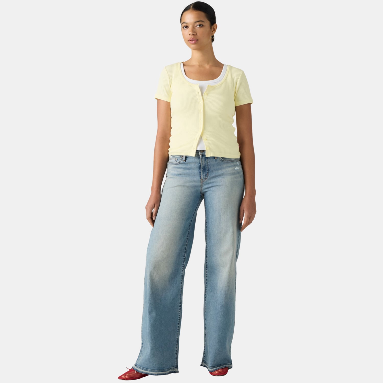 JEANS MUJER 318 SHAPING WIDE LEG AZUL LEVIS 001PZ-0029 - 2