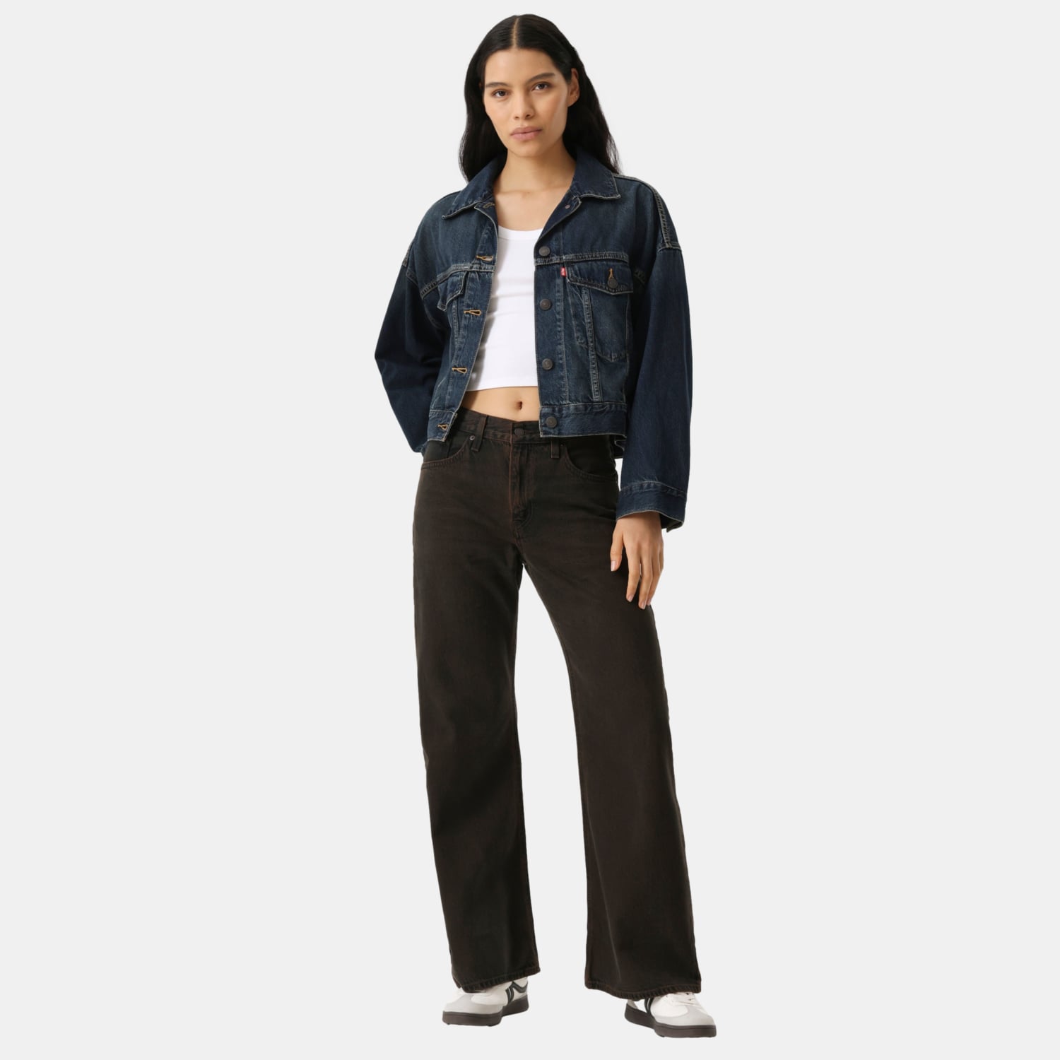 CASACA MUJER LOOSE CROP TRUCKER AZUL LEVIS 0089L-0007 - 4
