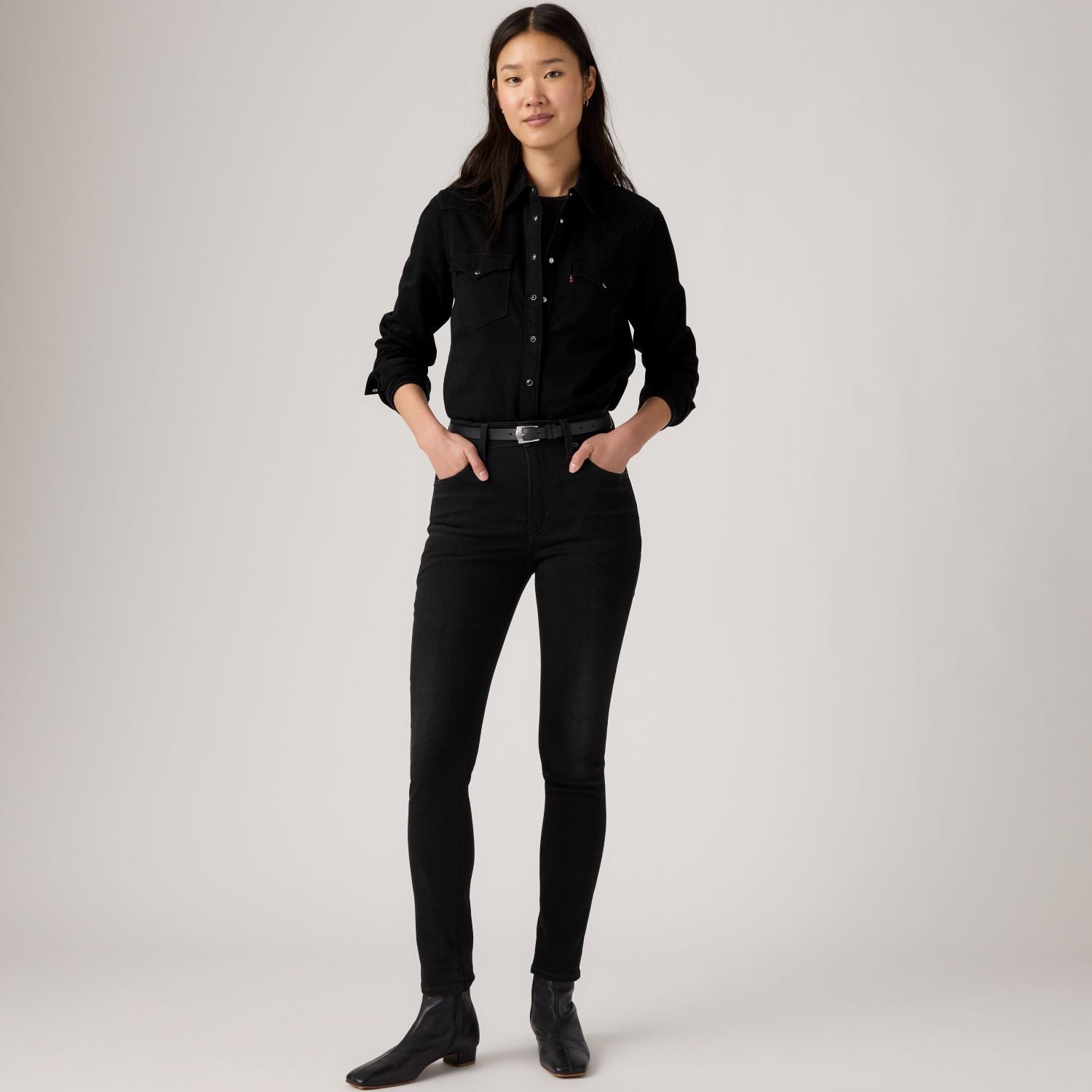JEANS MUJER 721 HIGH RISE SKINNY NEGRO LEVIS 18882-0975 - 1