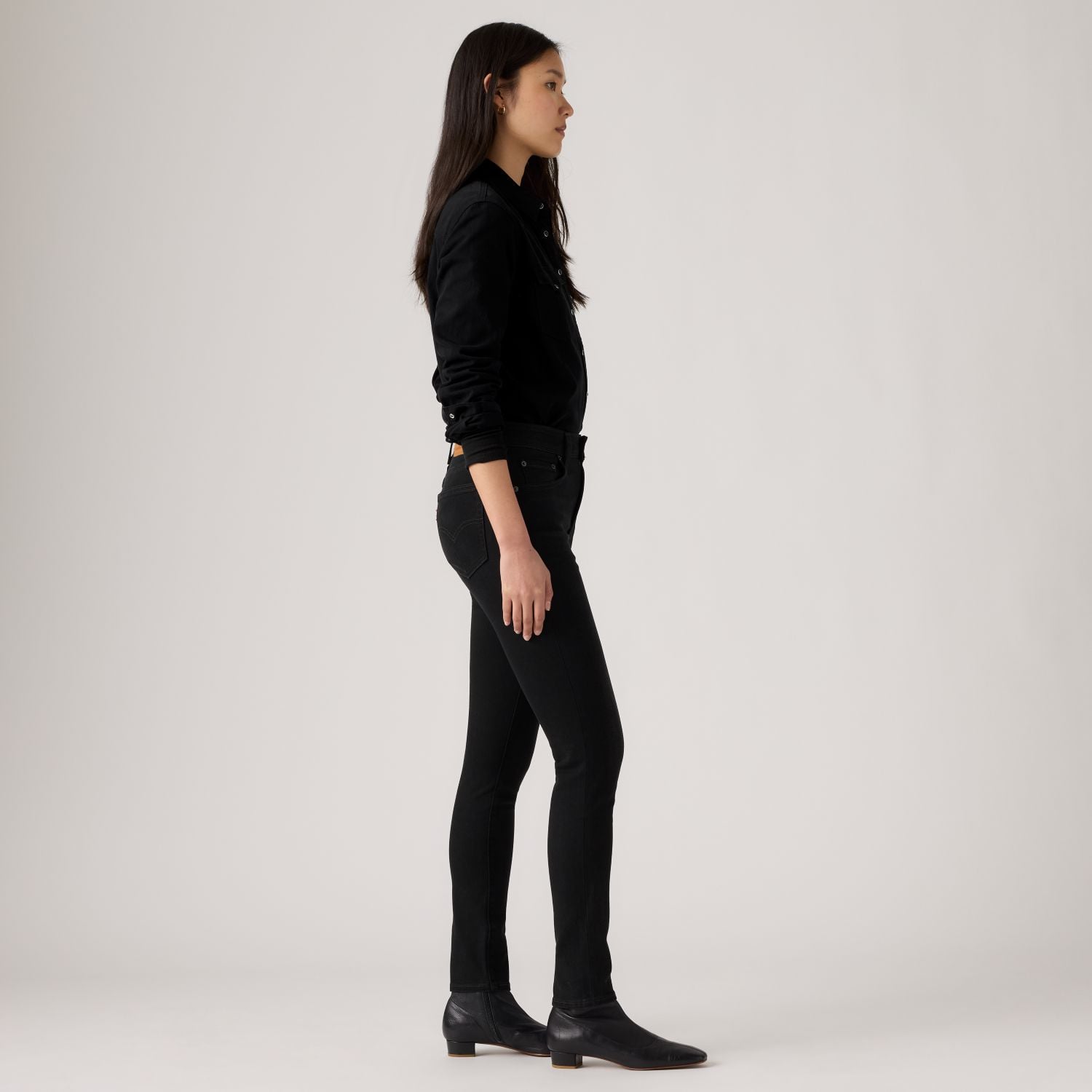 JEANS MUJER 721 HIGH RISE SKINNY NEGRO LEVIS 18882-0975 - 3