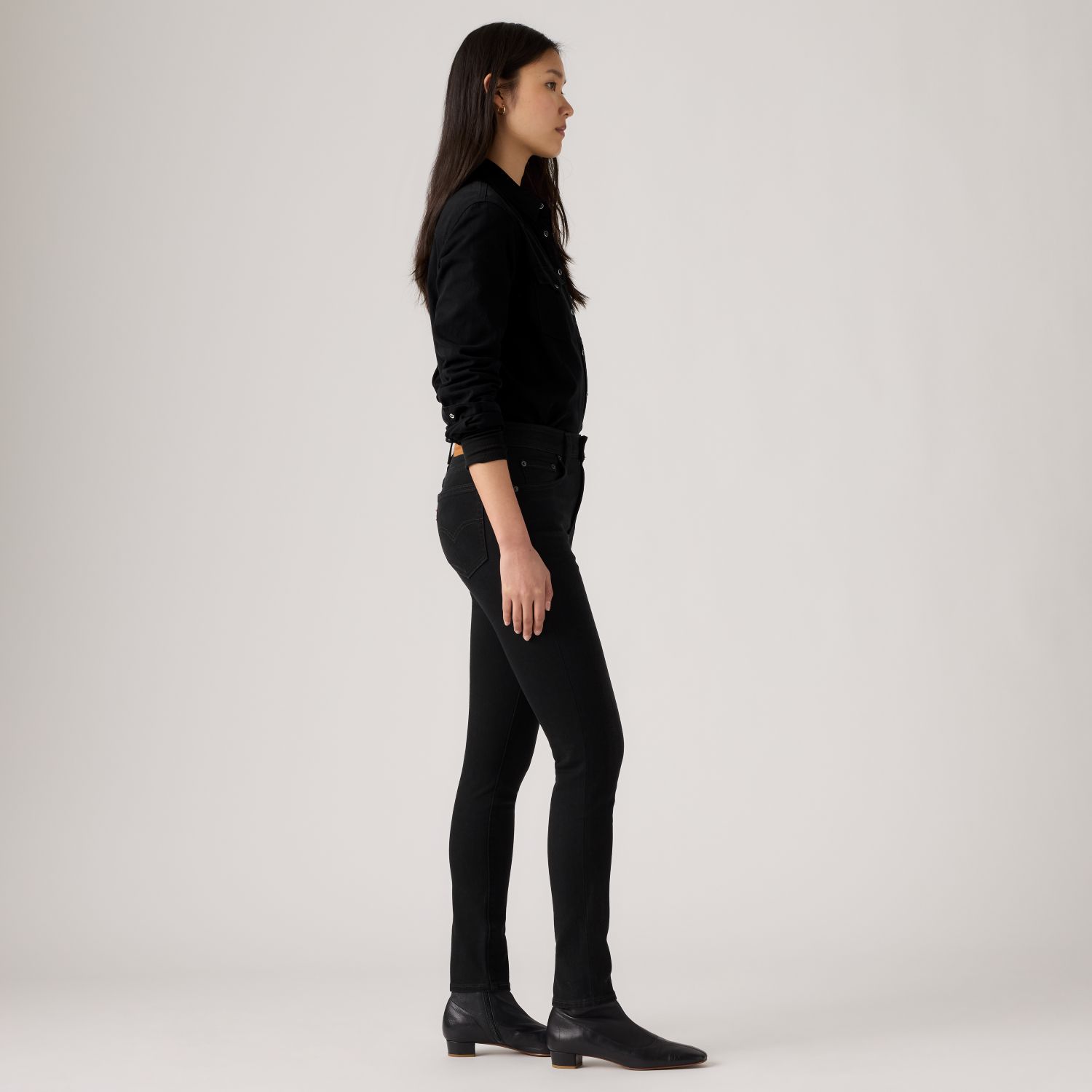 JEANS MUJER 721 HIGH RISE SKINNY NEGRO LEVIS 18882-0975 - 3