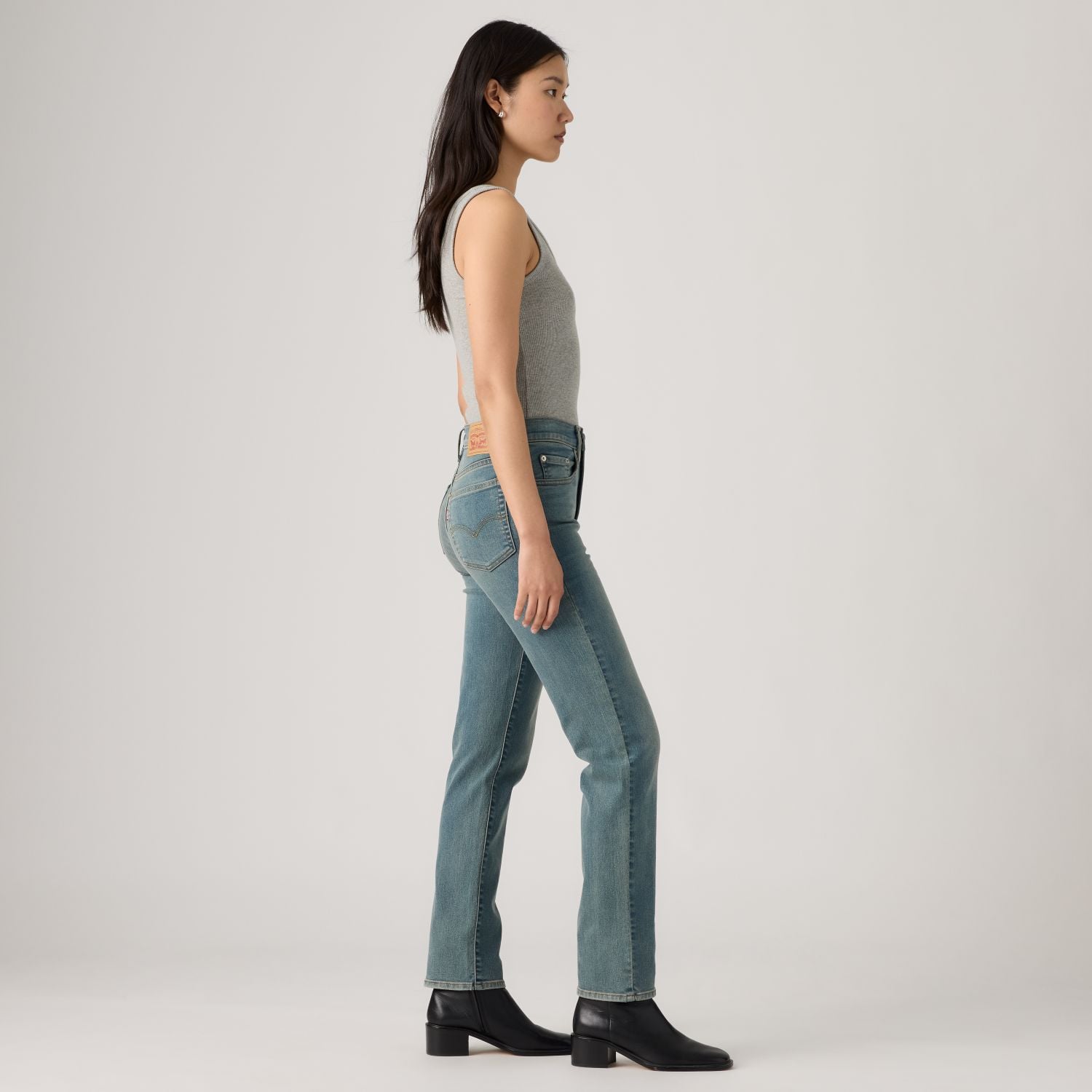 JEANS MUJER 724 HIGH RISE STRAIGHT AZUL LEVIS 18883-0485 - 3