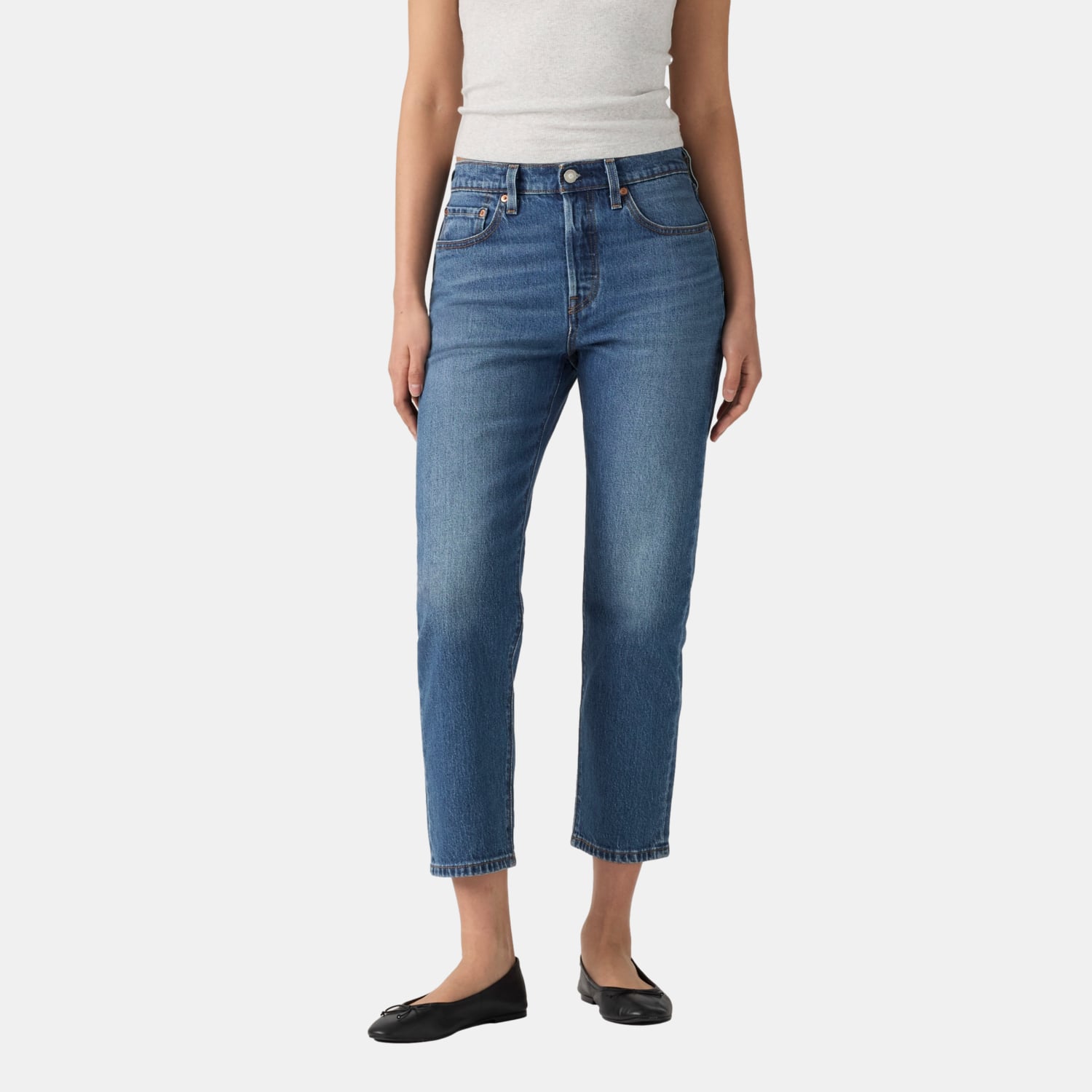 JEANS MUJER 501 CROP AZUL LEVIS 36200-0411 - 1