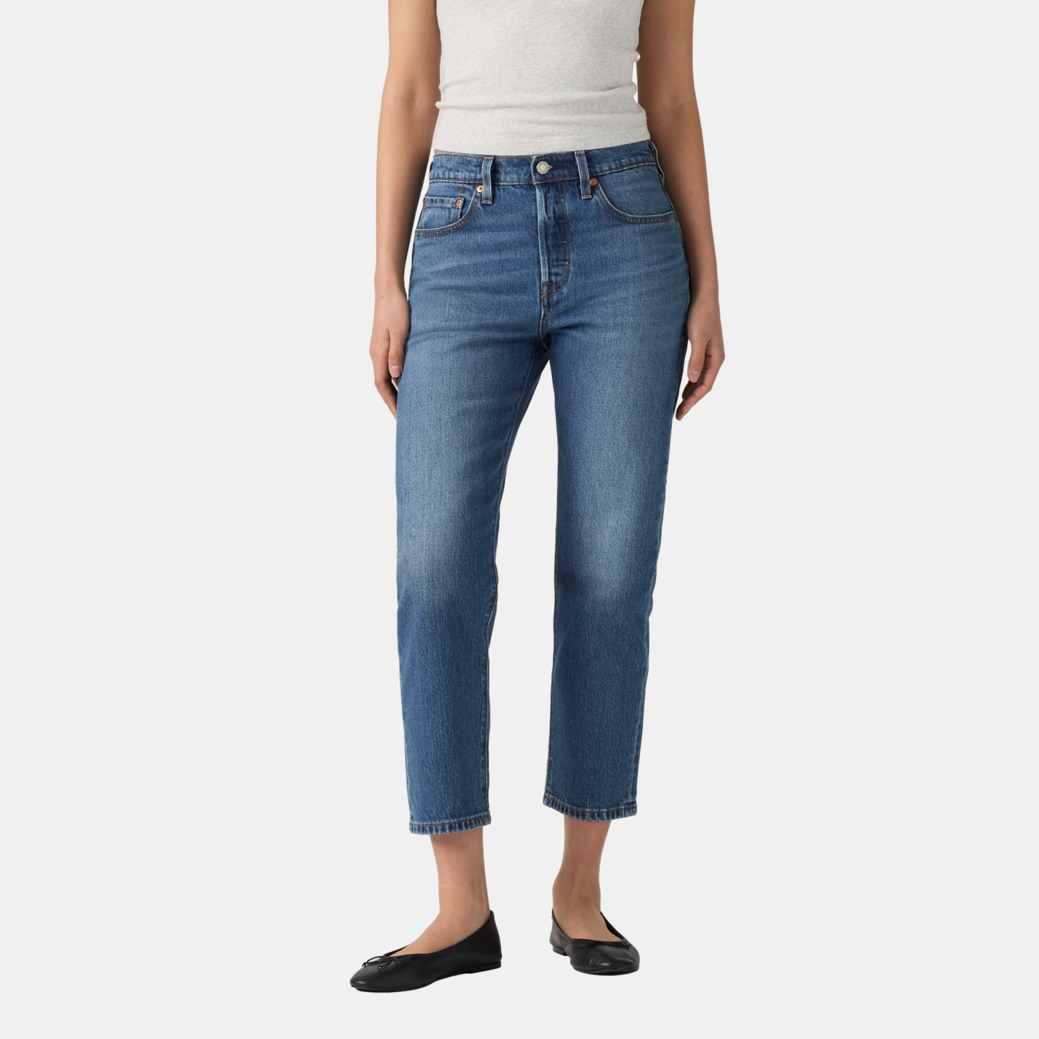 JEANS MUJER 501 CROP AZUL LEVIS 36200-0411 - 1
