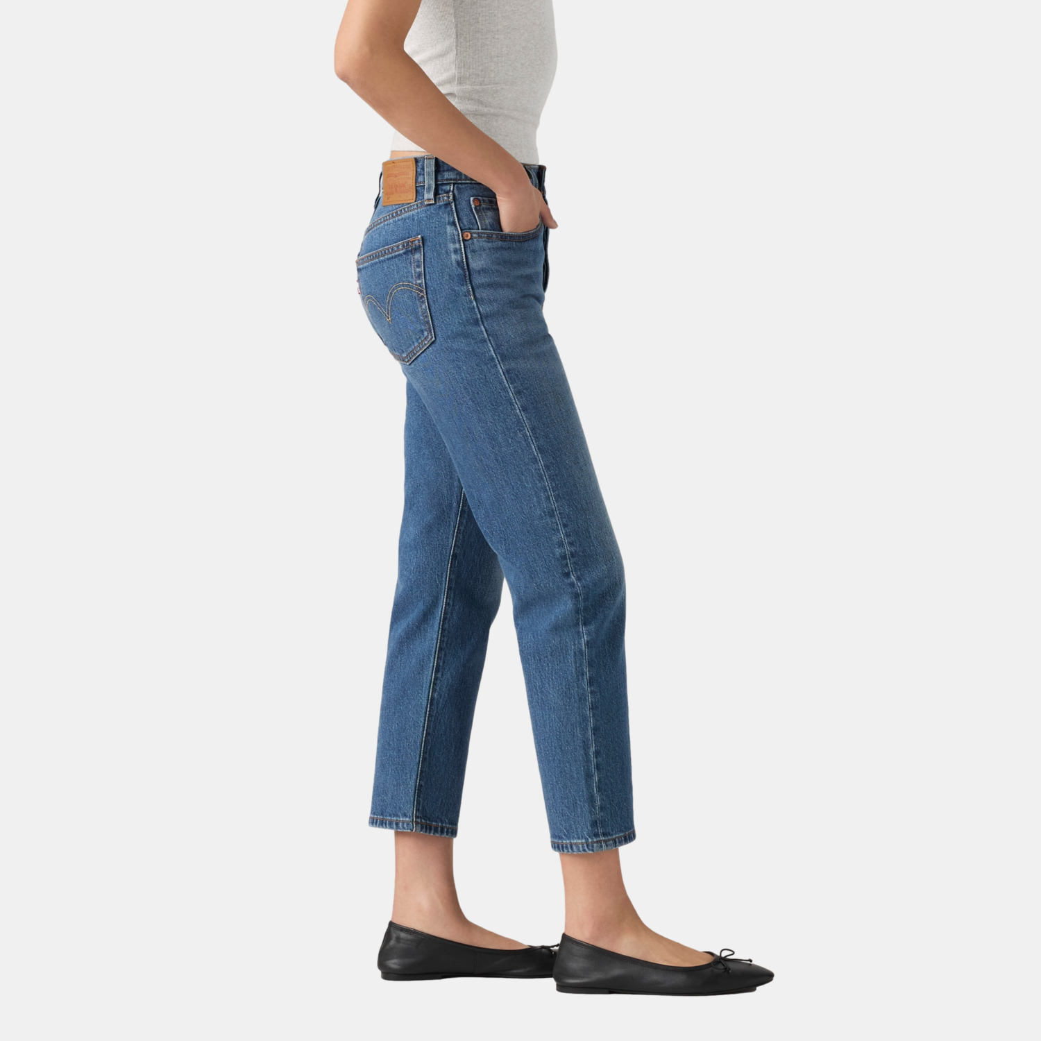 JEANS MUJER 501 CROP AZUL LEVIS 36200-0411 - 3