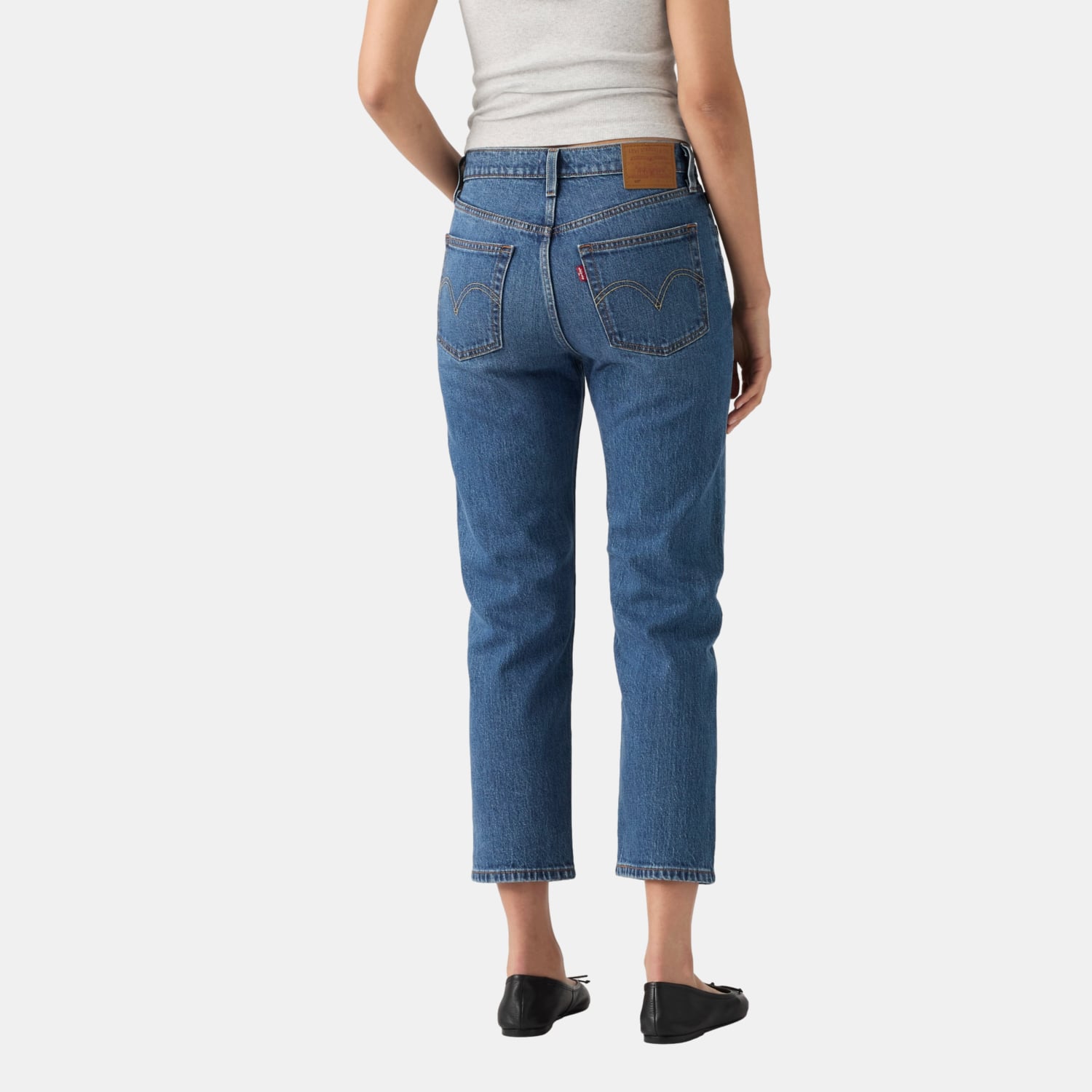 JEANS MUJER 501 CROP AZUL LEVIS 36200-0411 - 4