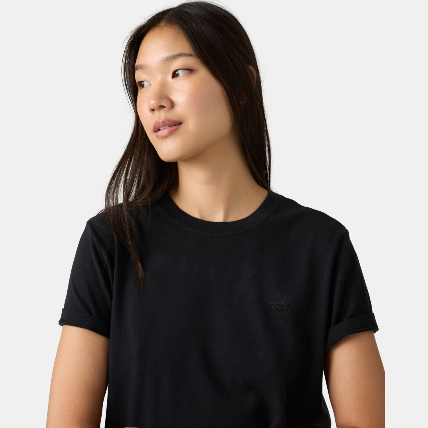 POLO MUJER FAVORITE COTTON TEE NEGRO LEVIS 005J2-0001 - 3