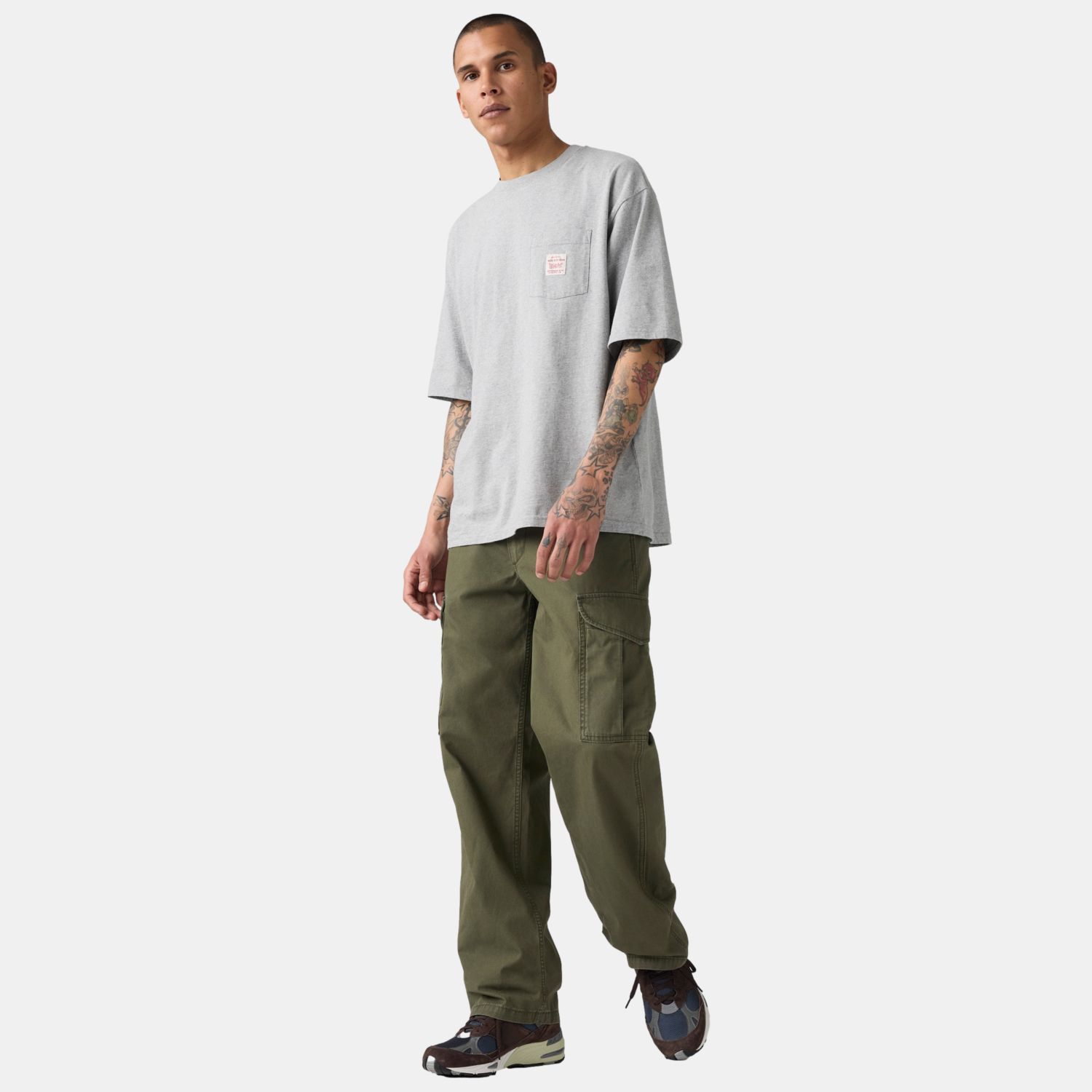 PANTALÓN HOMBRE BAGGY CARGO III VERDE LEVIS 003KQ-0003 - 4