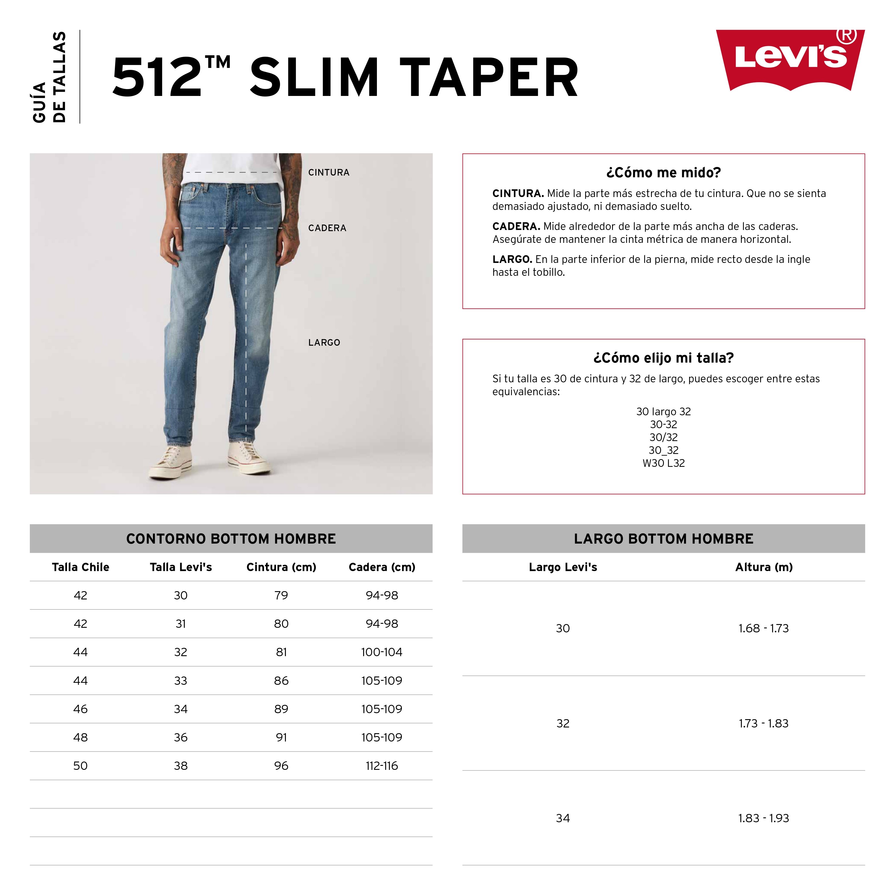 JEANS HOMBRE 512 SLIM TAPER AZUL LEVIS 28833-1569 - 6